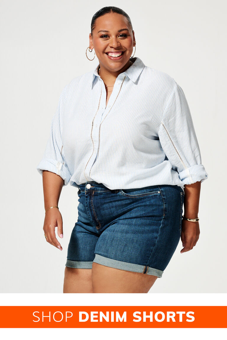 Denim shorts