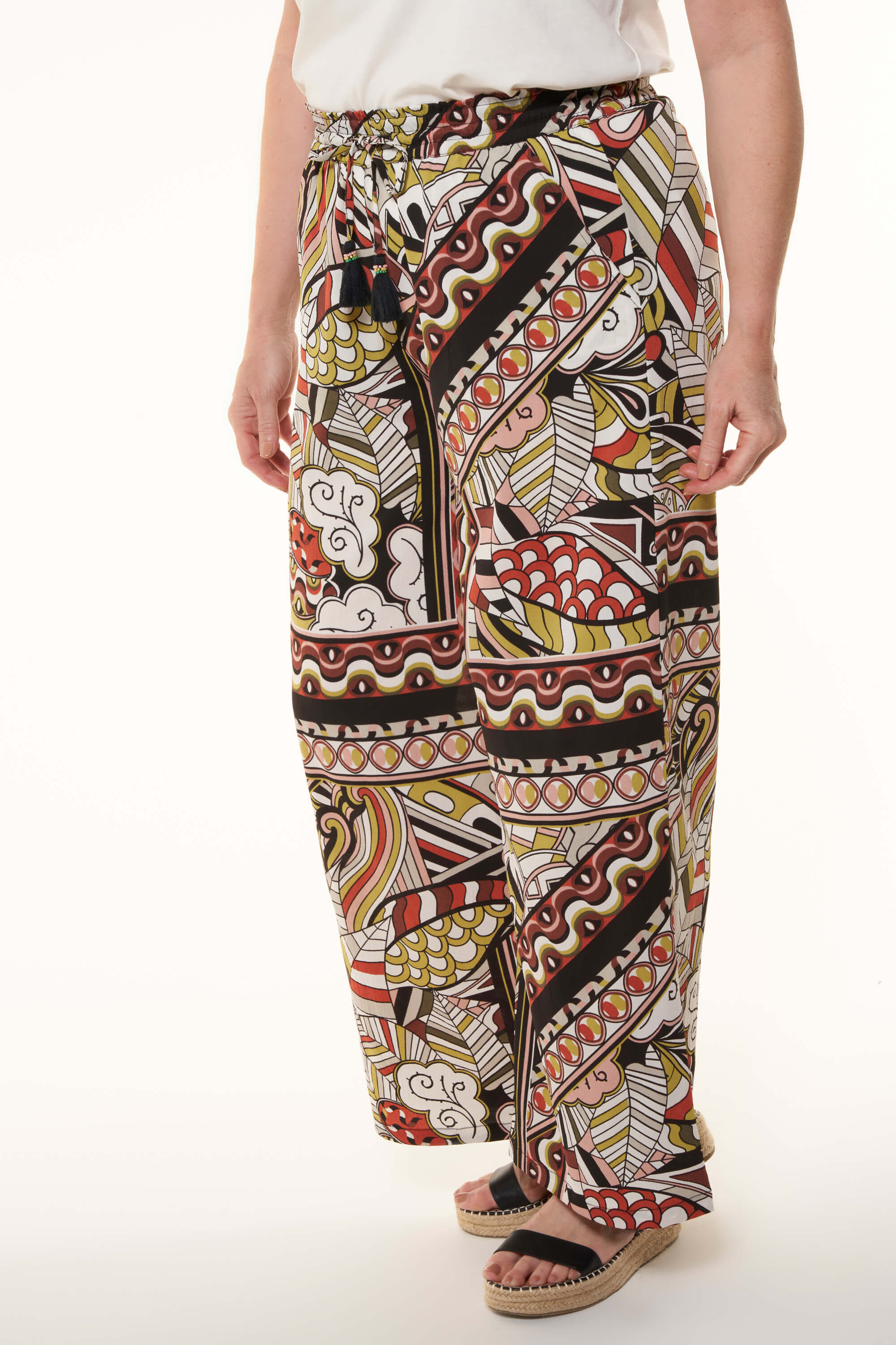 Wijde broek met print image number 5