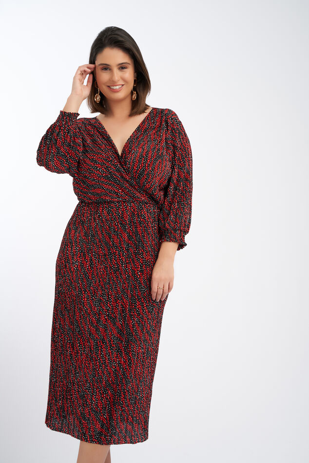 Lange plisse jurk image number 5