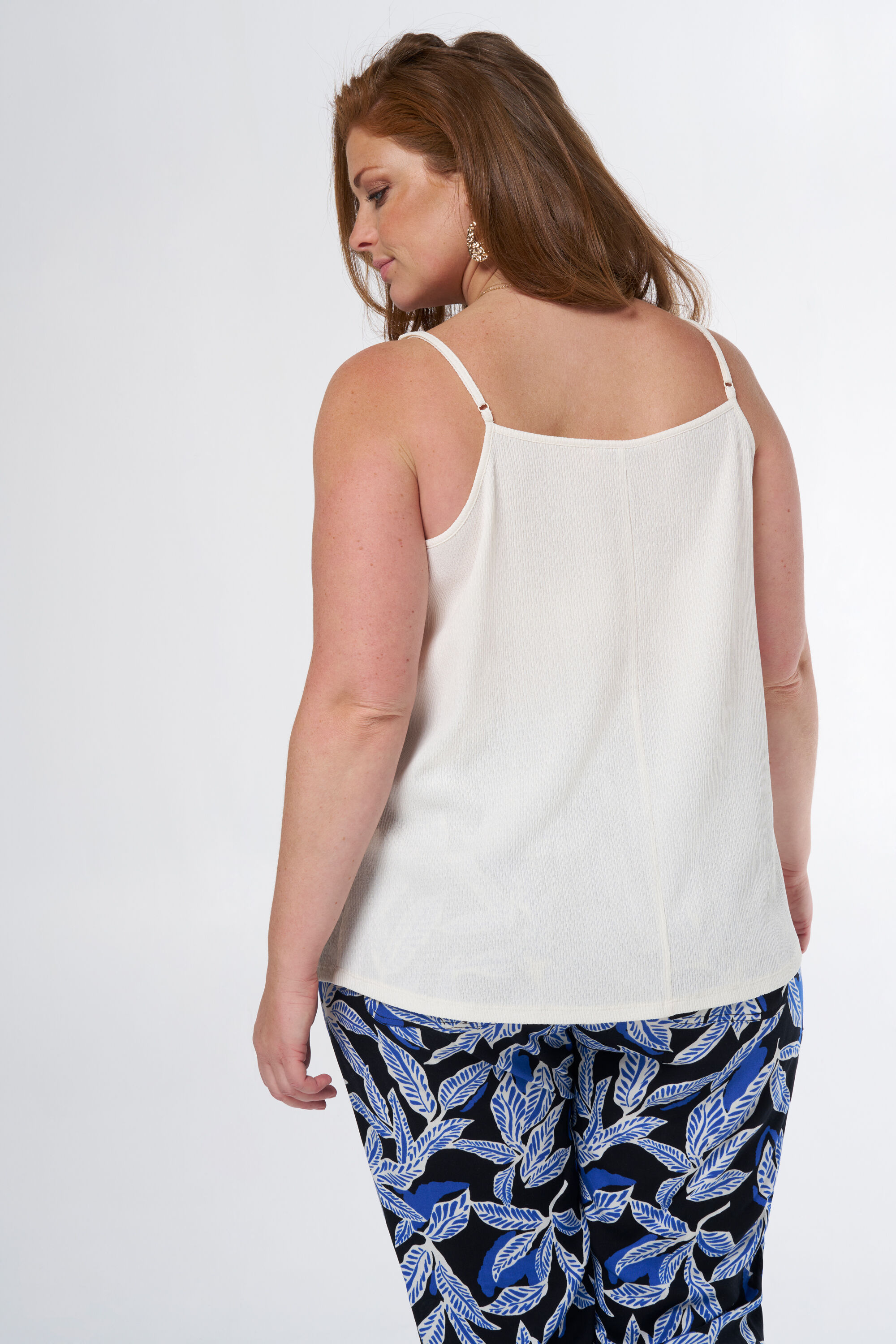 Mouwloze top met details image number 3