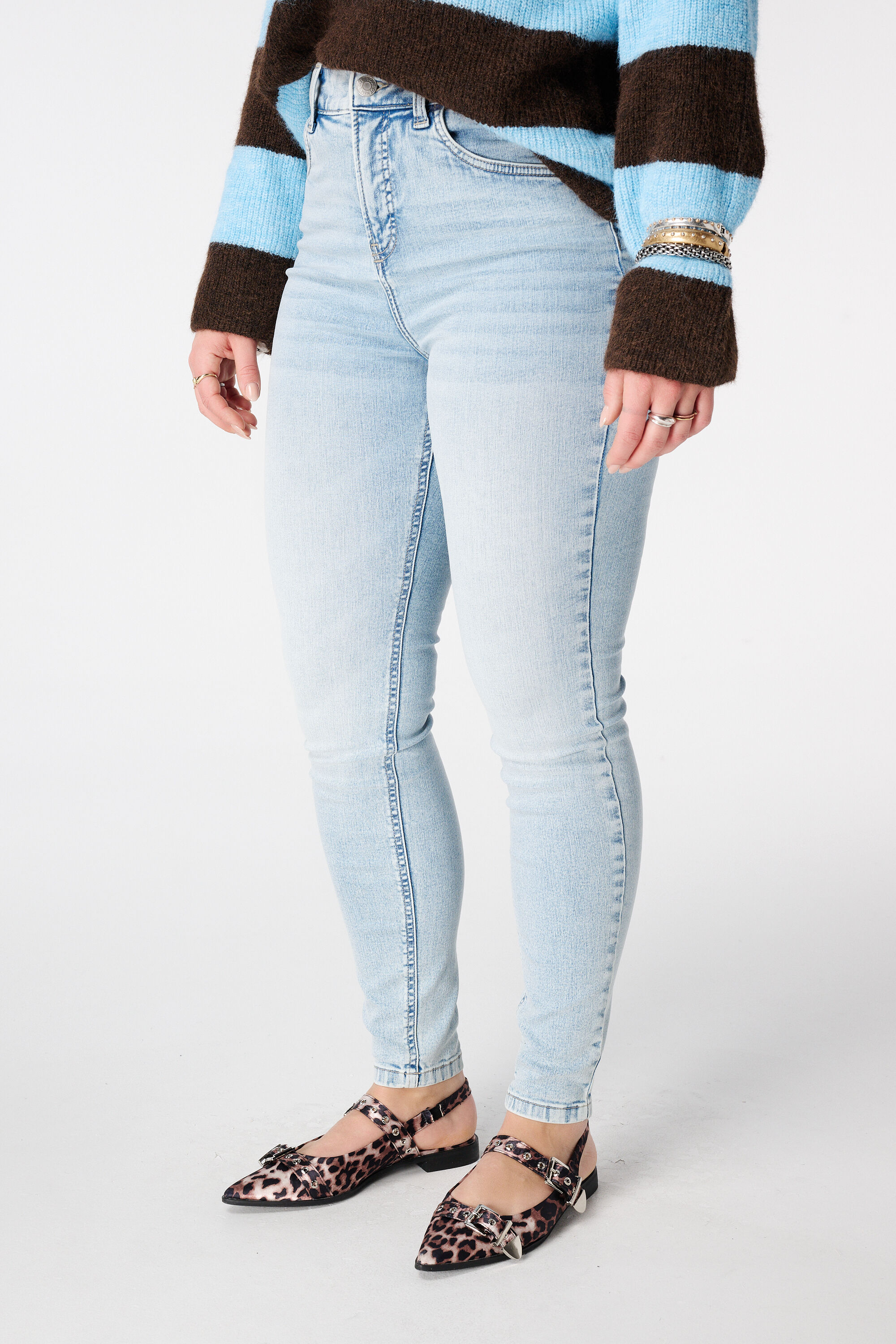 Jean skinny CHERRY image number 5