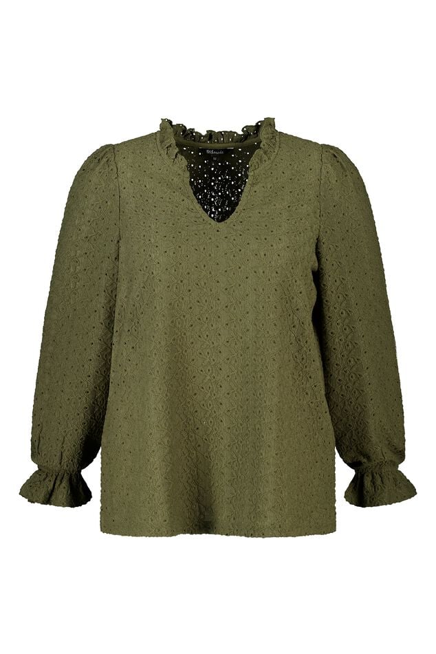 Top met broderie image number 1