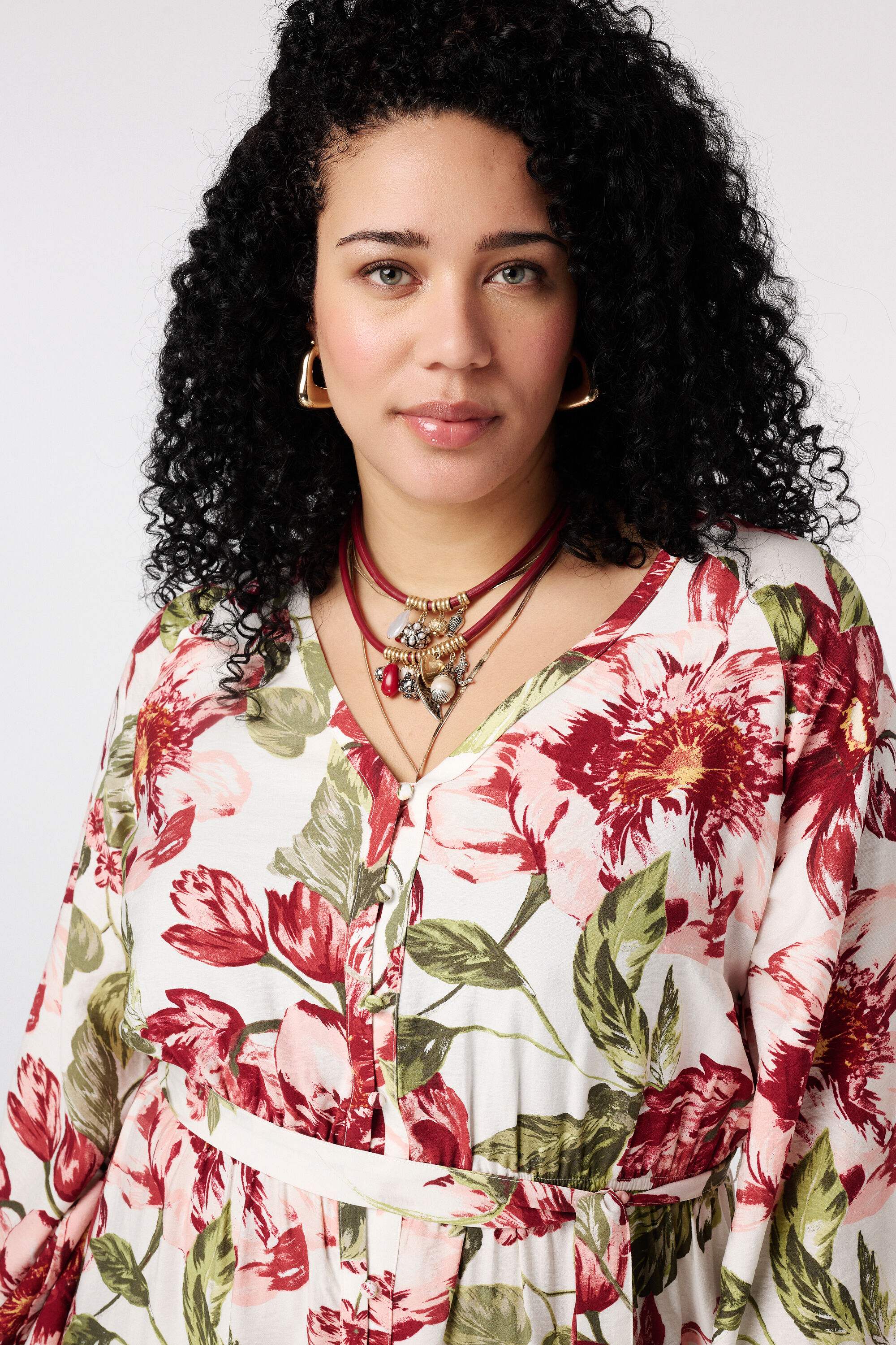 Robe maxi &agrave; imprim&eacute; floral image number 4