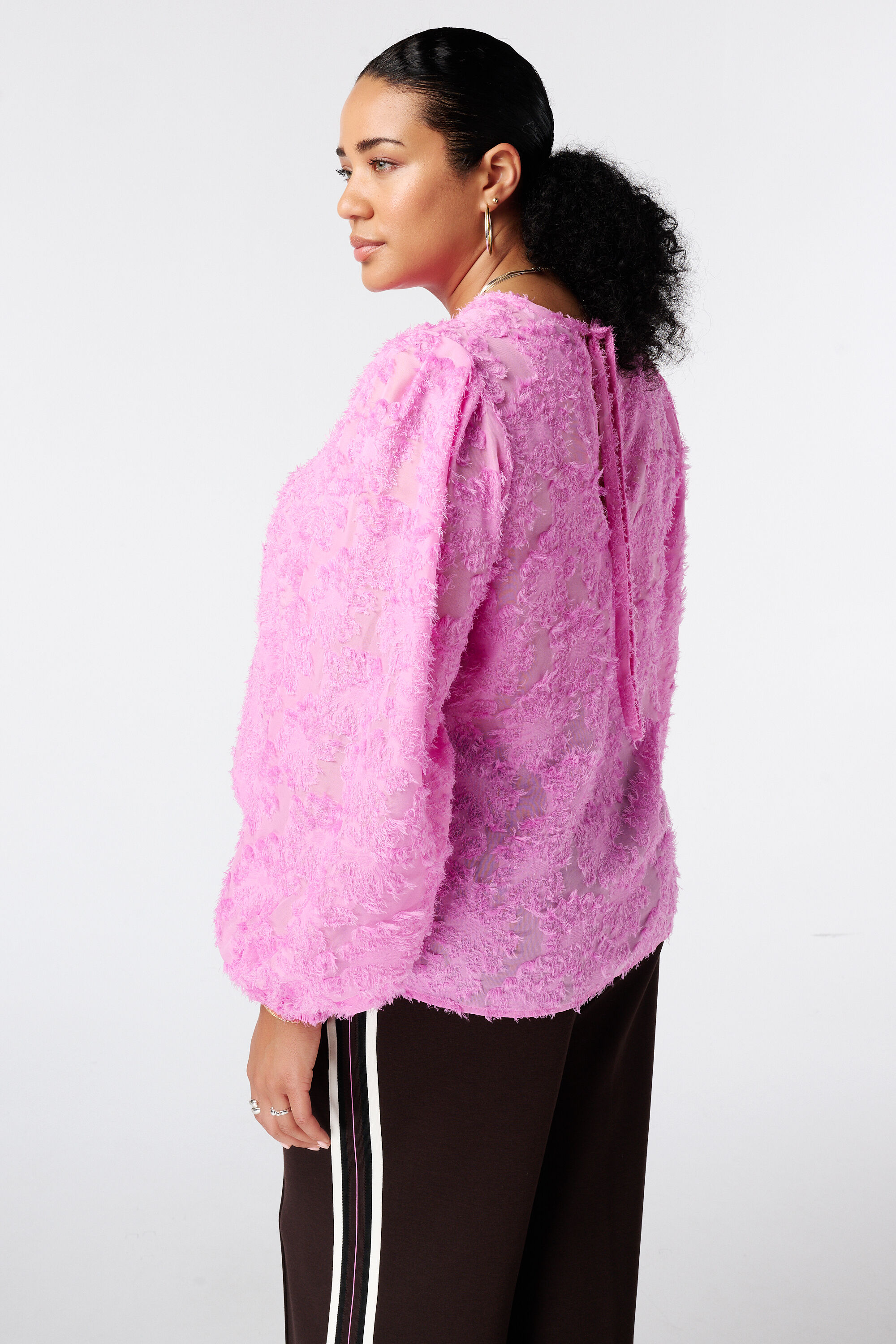 Blouse met ballonmouwen image number 3