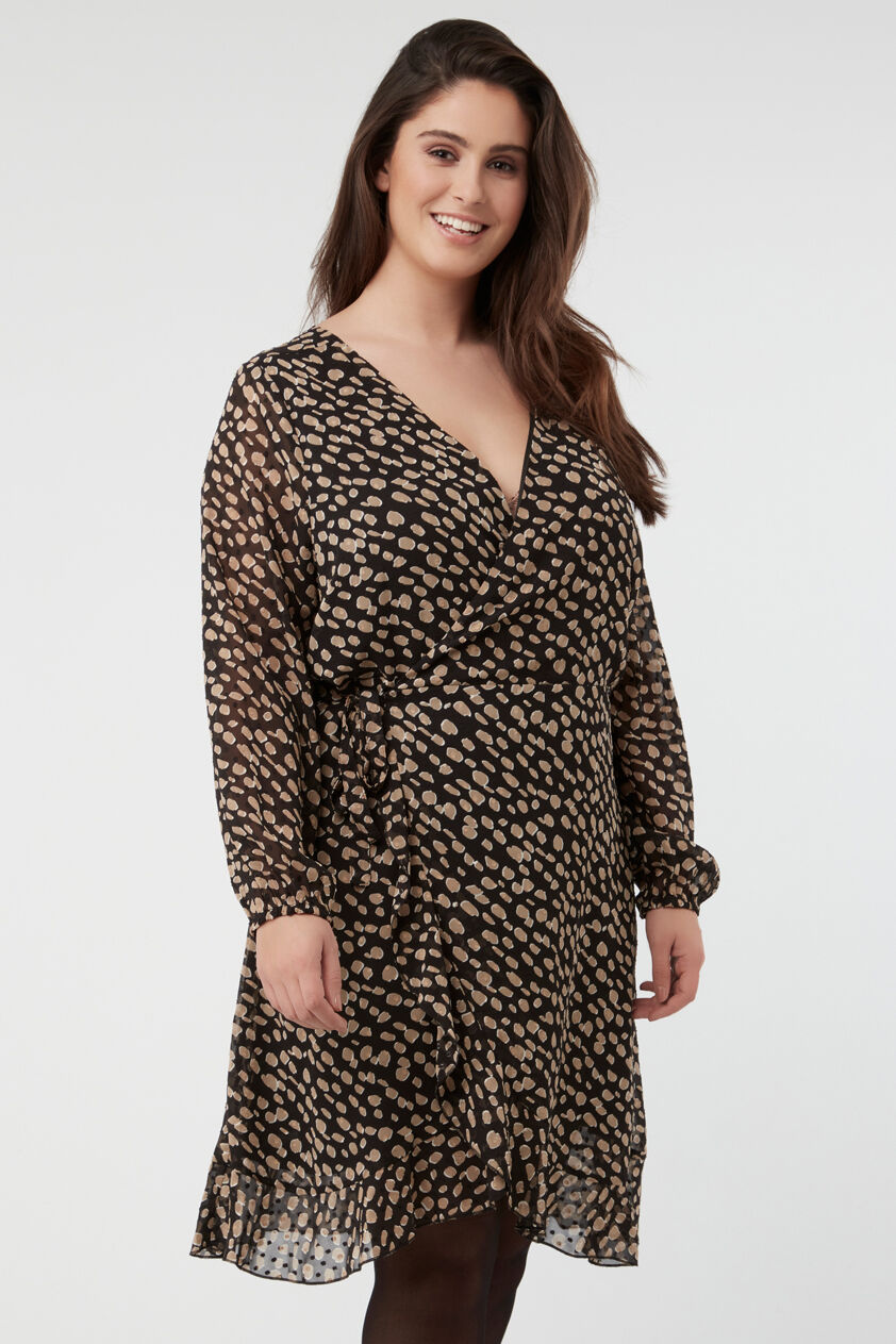 Robe portefeuille &agrave; imprim&eacute; image number 5