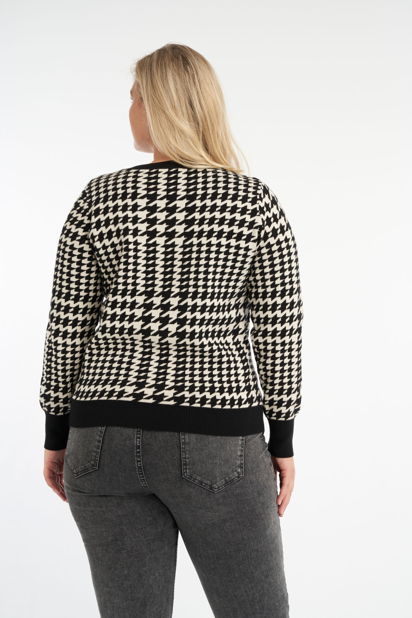 Pied de poule trui dames new arrivals