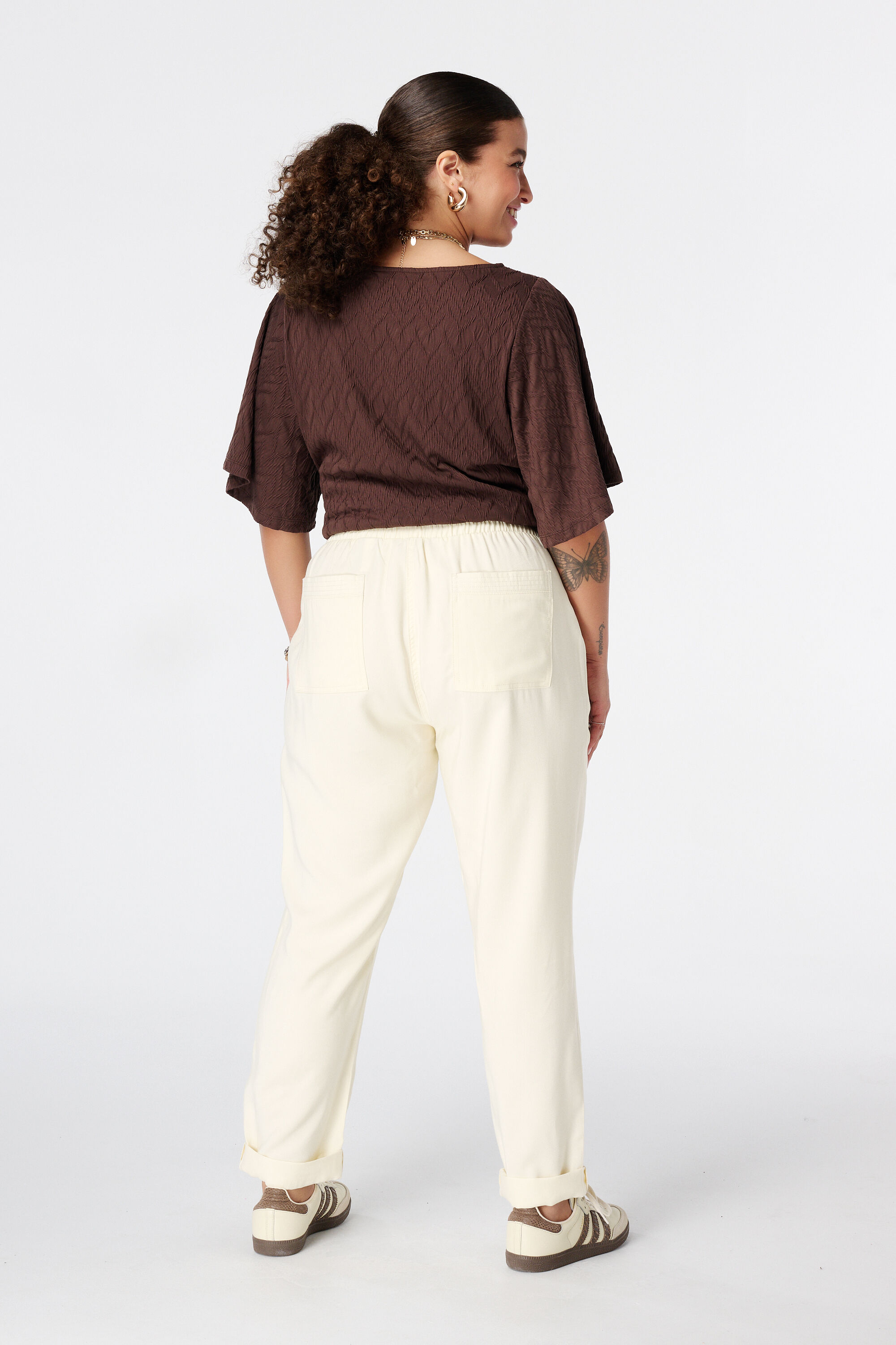 Broek met elastische taille image number 3