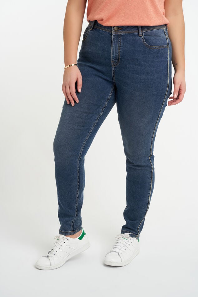Jeans met glitterstreep image number 4