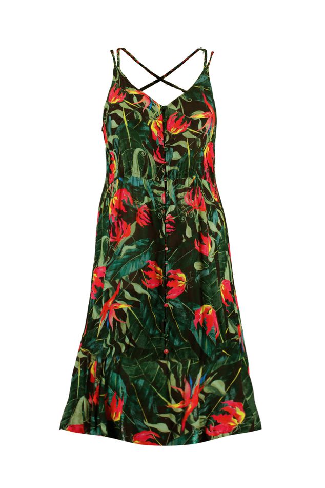 Maxi jurk met split image number 1