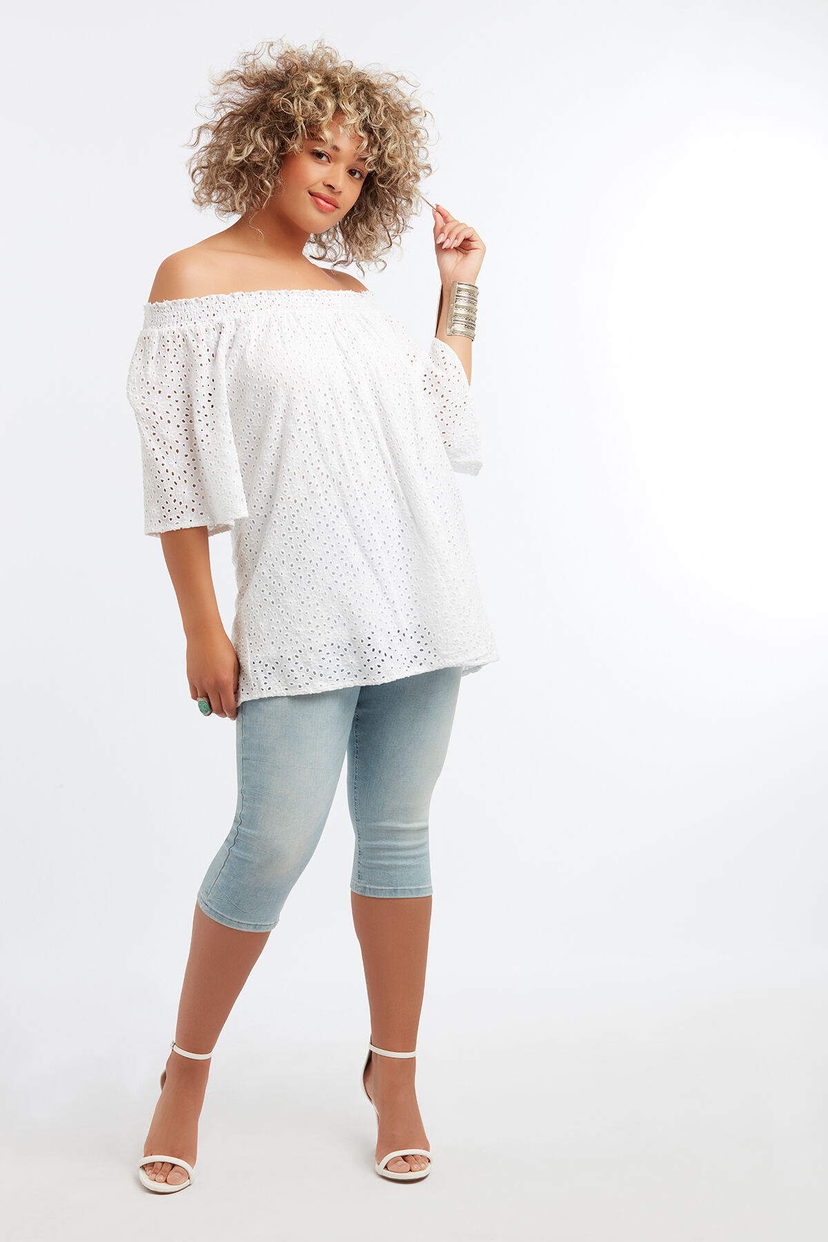 Chemisier avec broderie anglaise image number 3