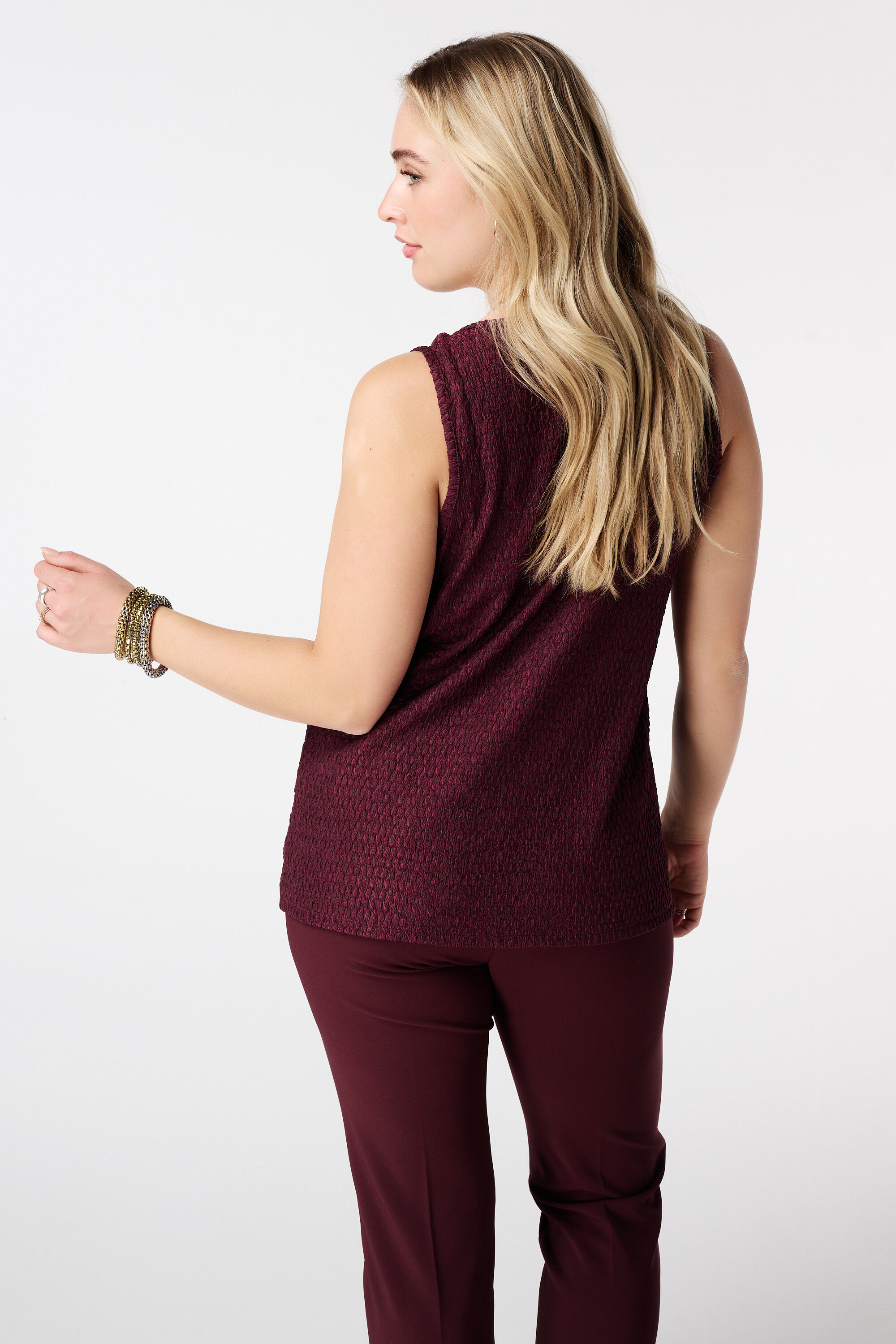 Mouwloze top met structuur image number 3