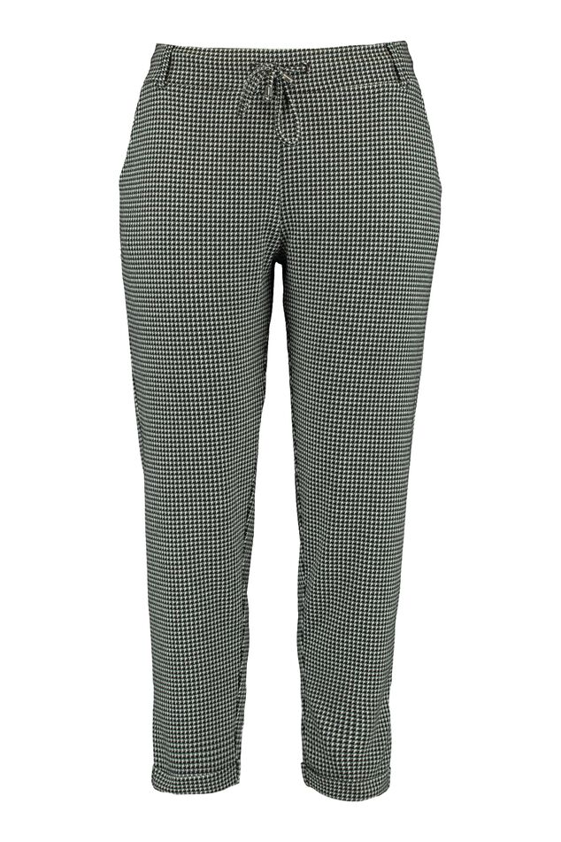 Geruite losvallende broek image number 1