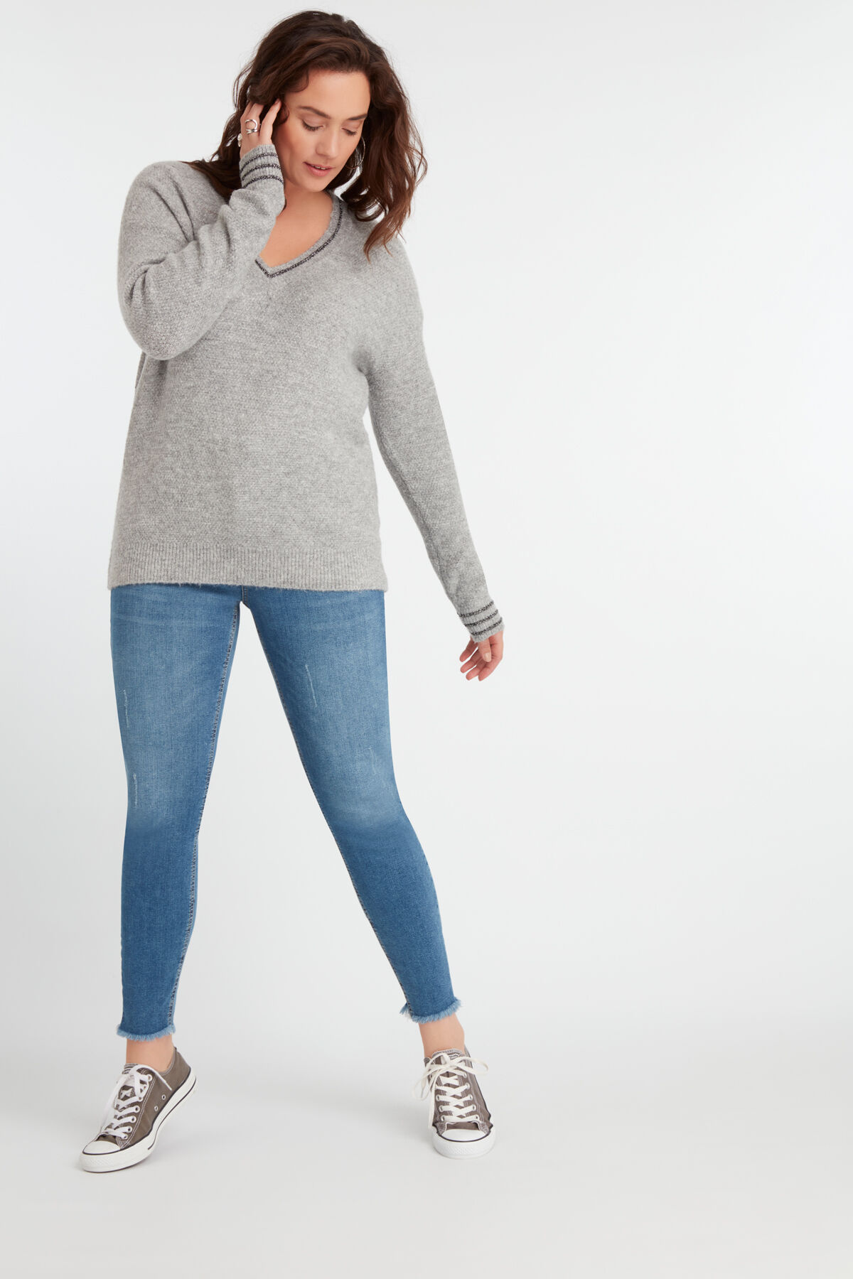 Jean CHERRY super skinny avec ceinture image number 4