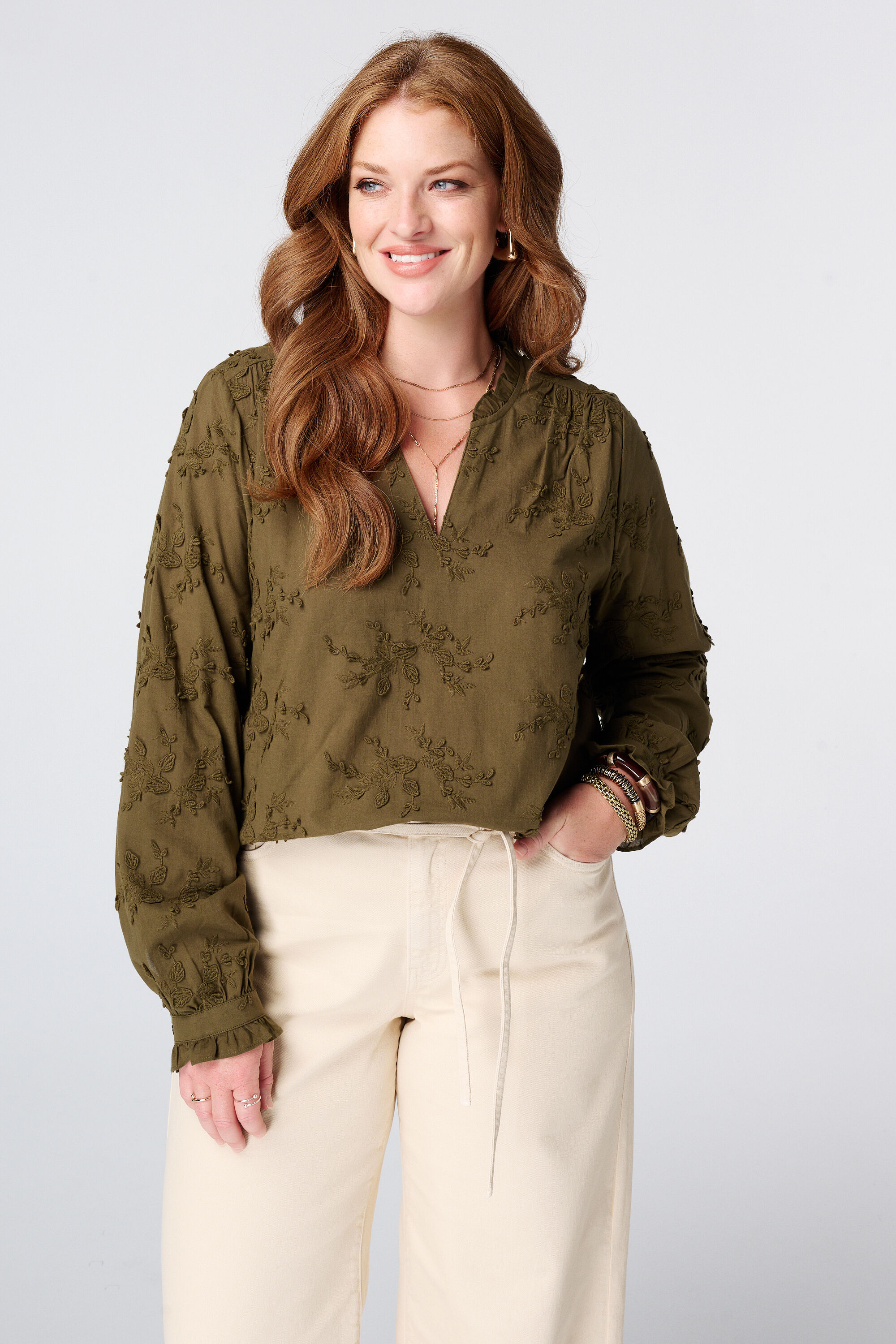 Blouse met borduursel image number 0