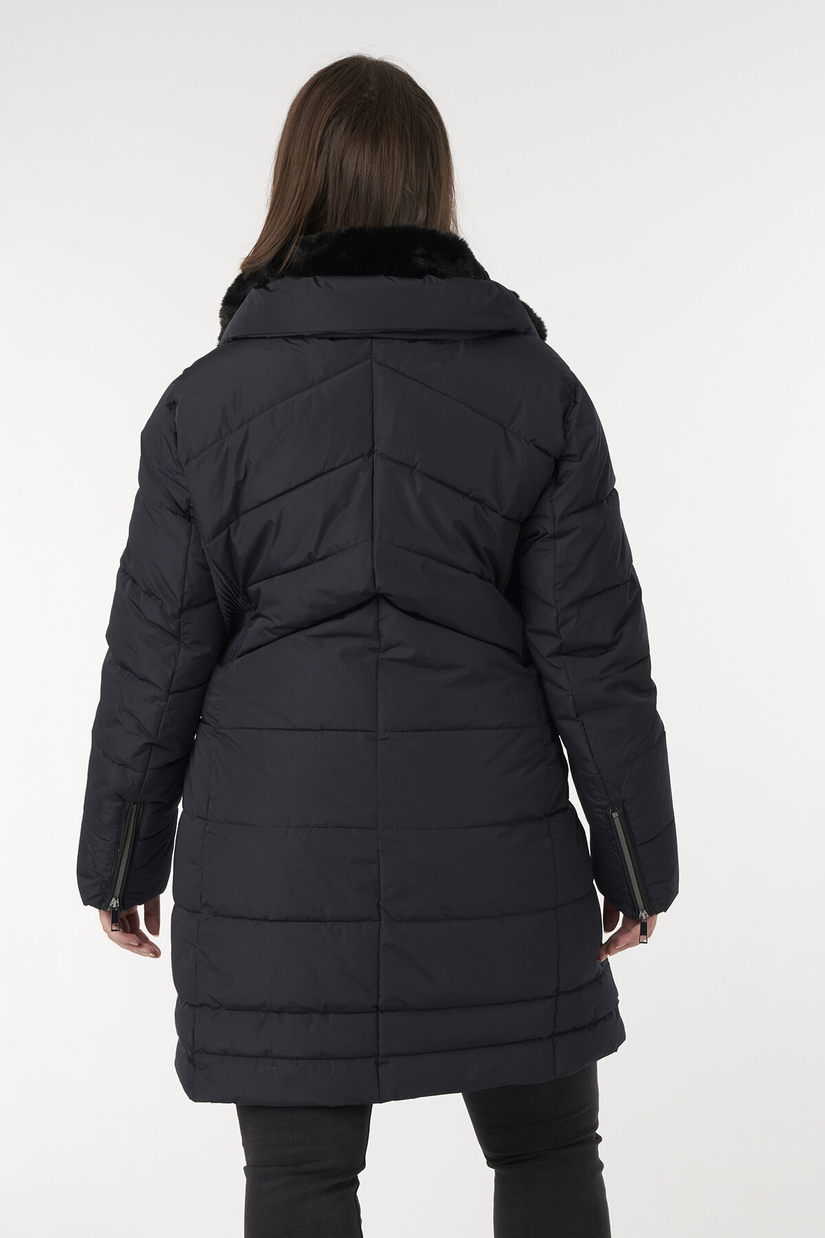 Long manteau matelass&eacute; image number 3