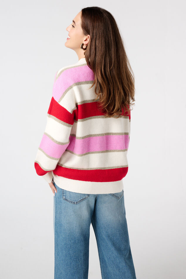 Pull rayé avec lurex image number 3