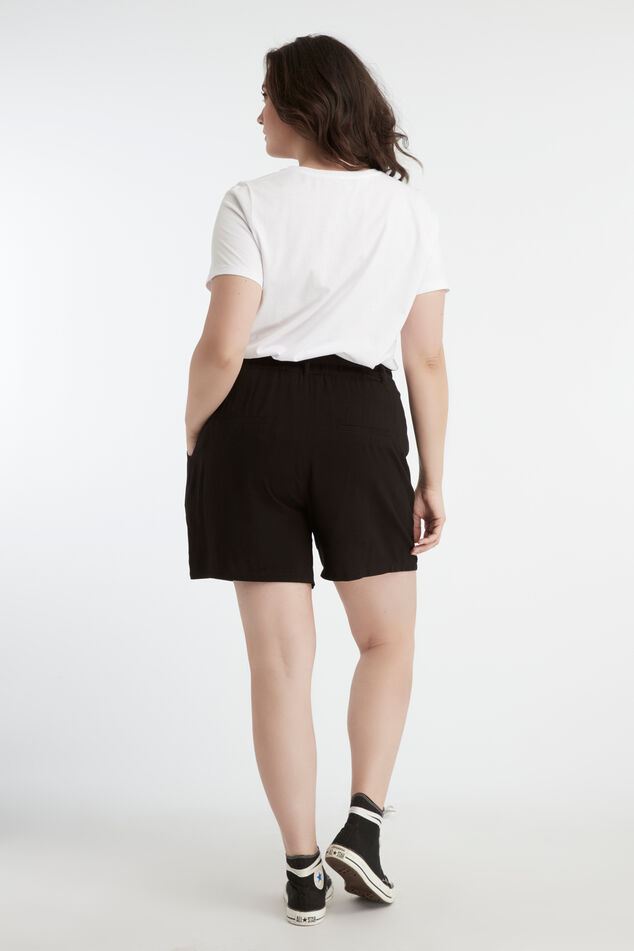 Viscose short met ceintuur image number 4