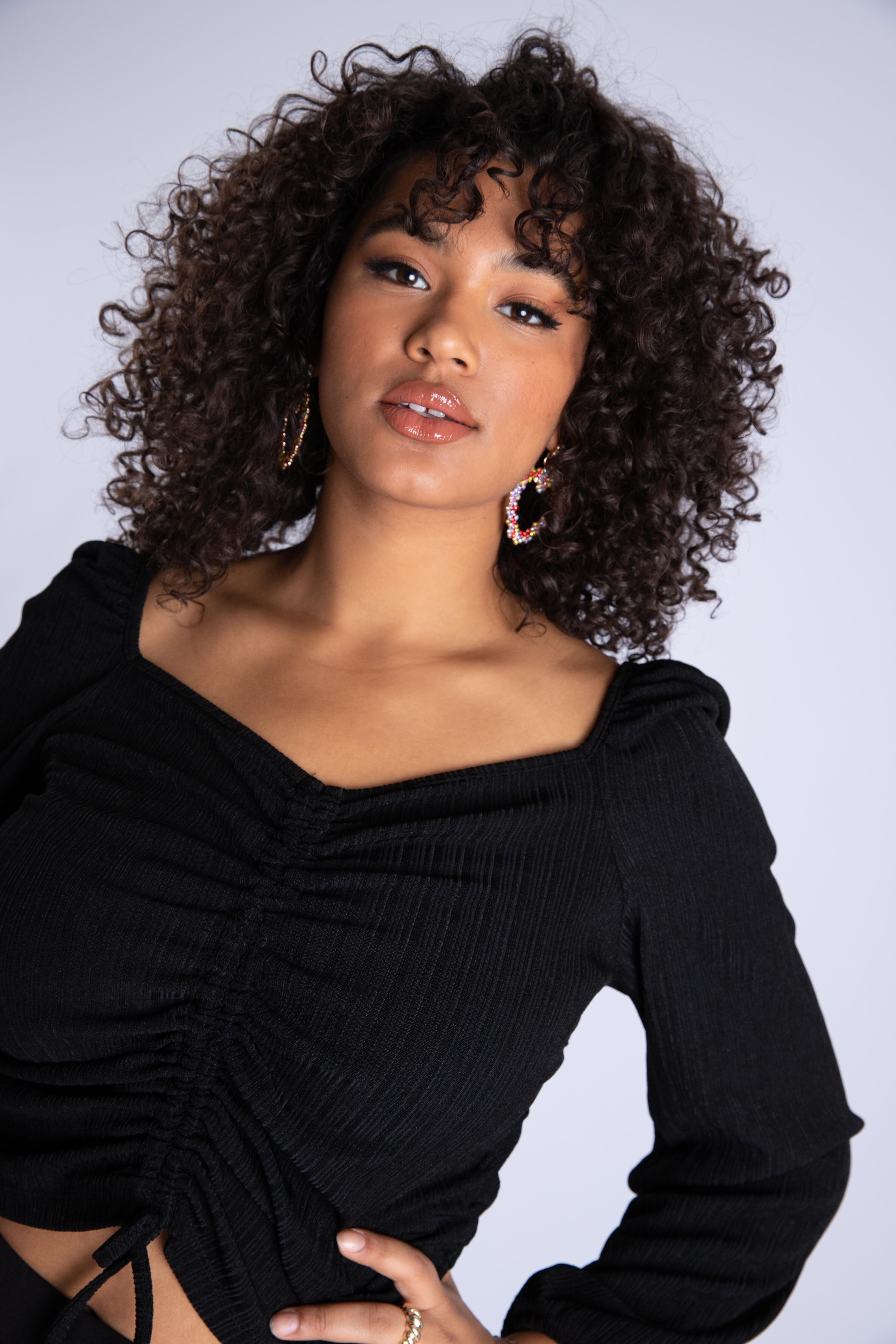 Top met rijgdetail  image number 5