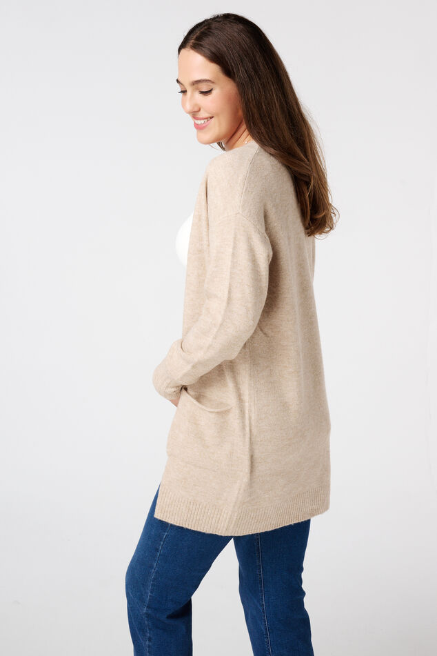 Halflang vest met steekzakken image number 3