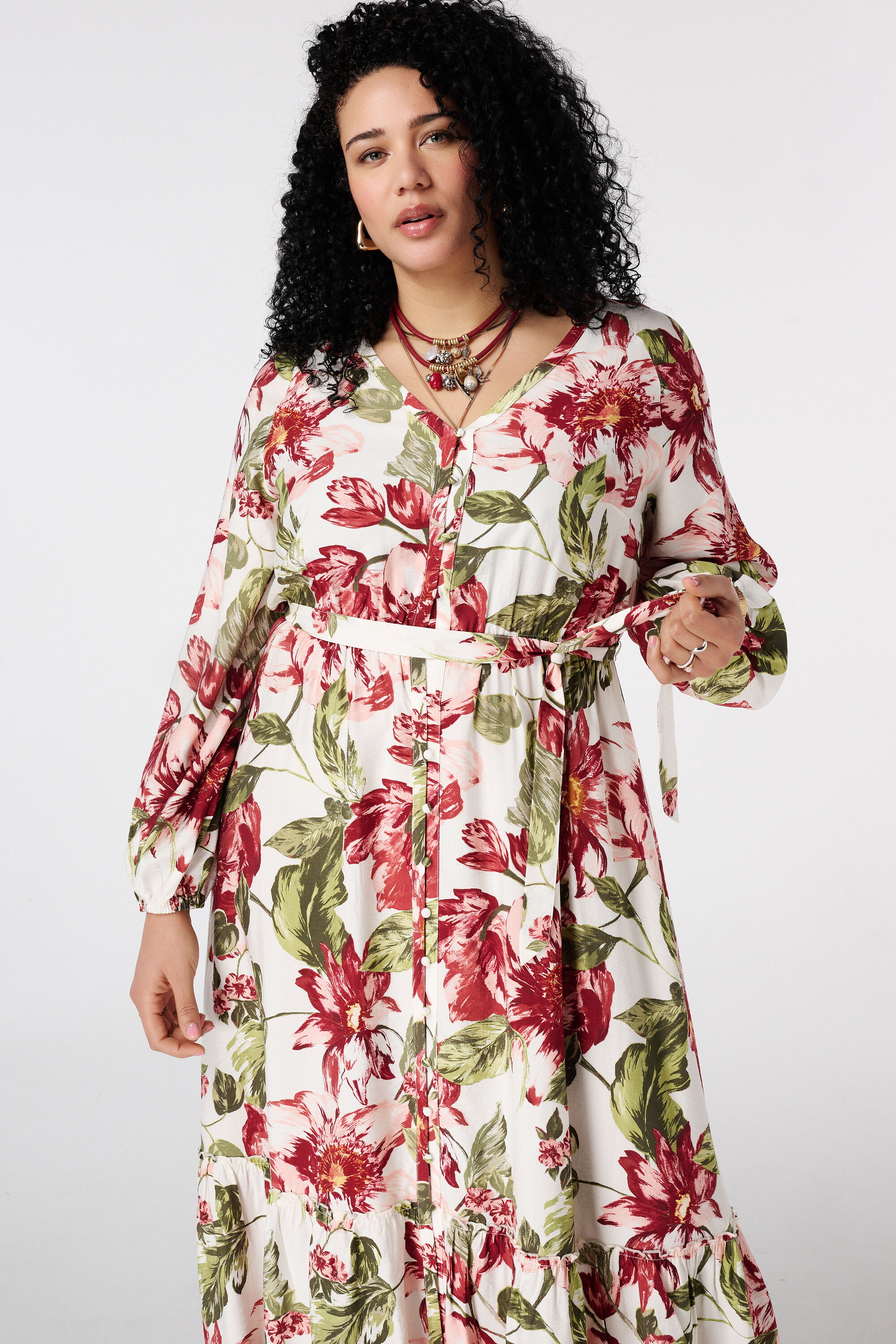 Robe maxi &agrave; imprim&eacute; floral image number 5