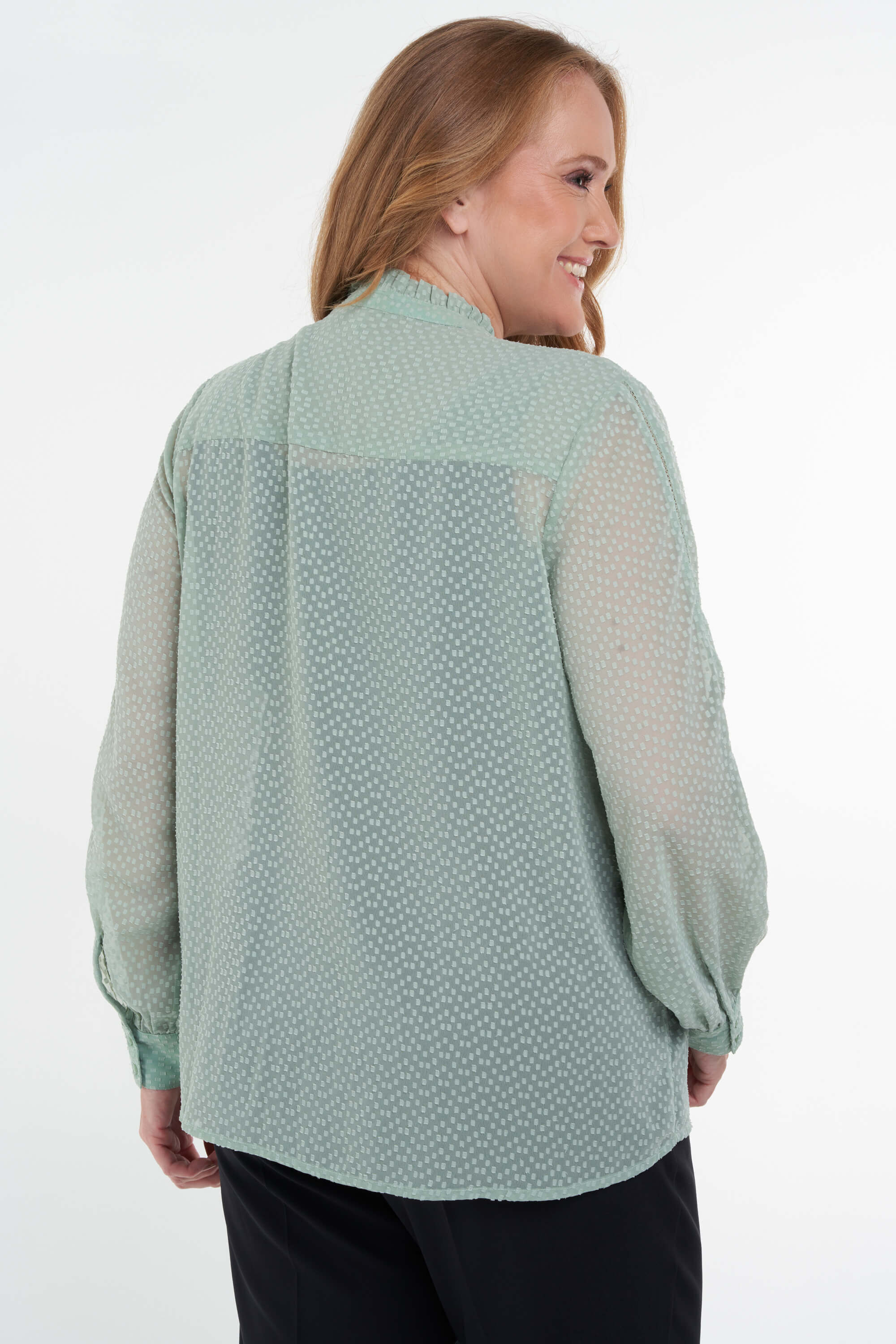 Semi-transparante blouse image number 4