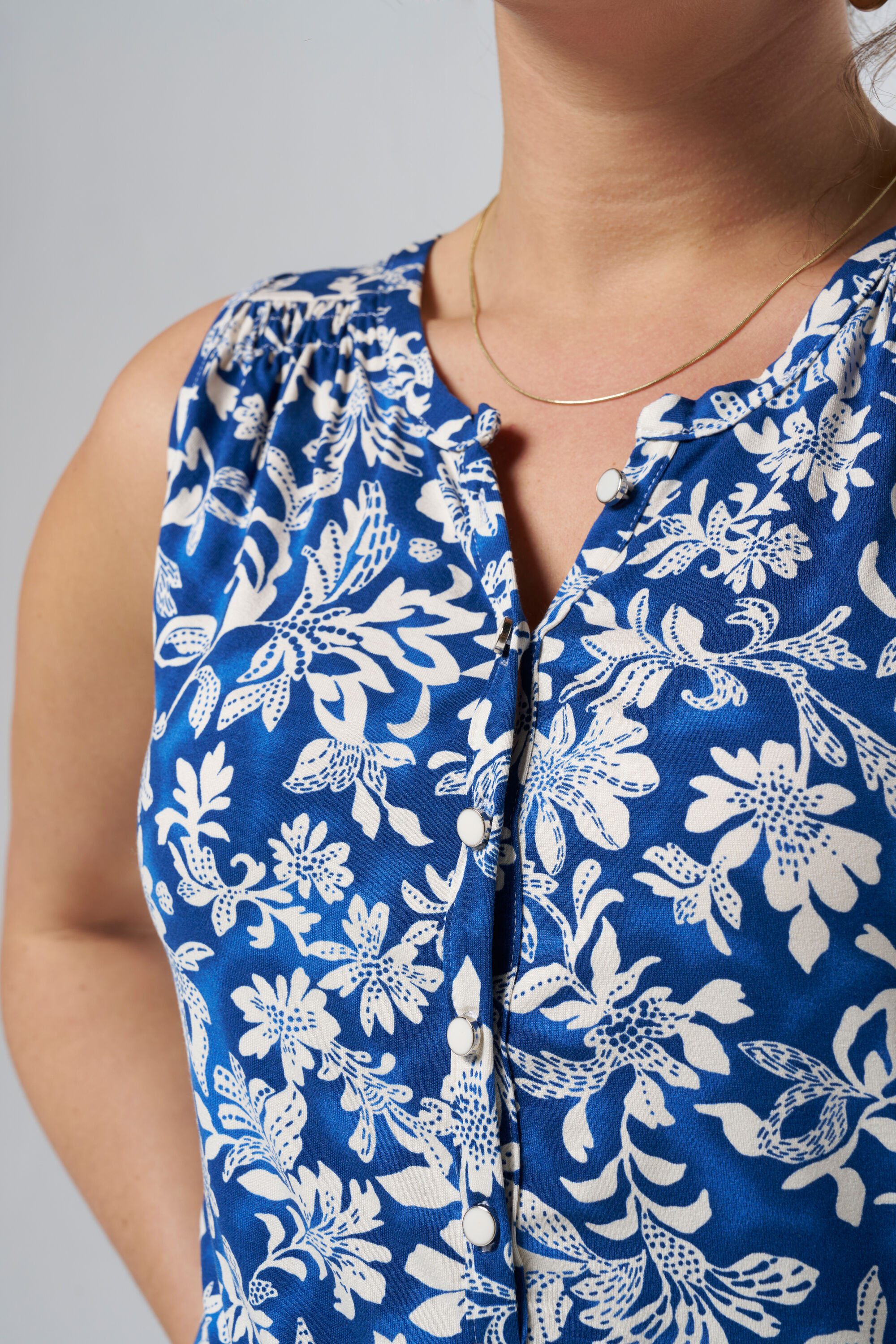 Mouwloze top met stretch image number 4