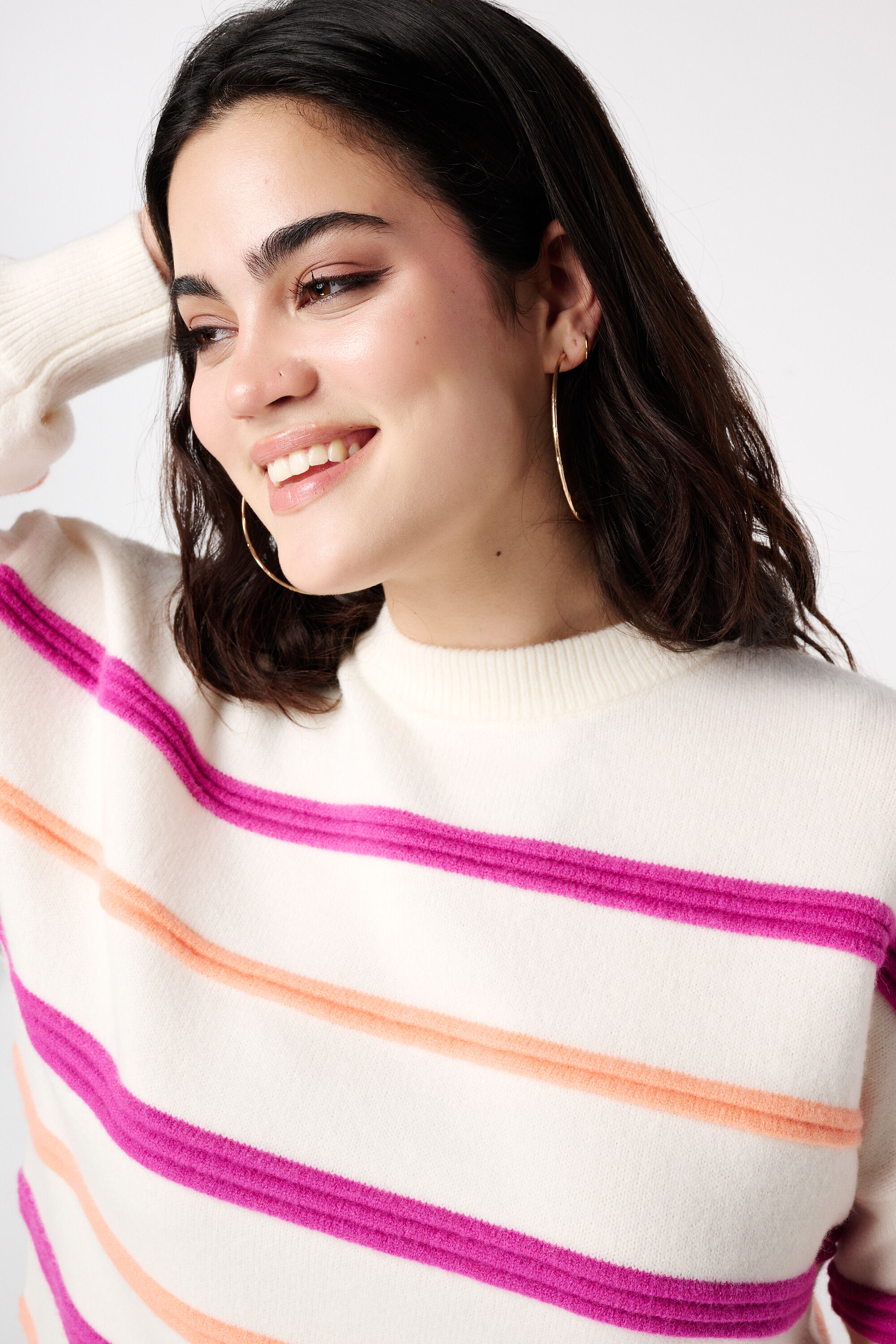 Pull &agrave; rayures color&eacute;es image number 4