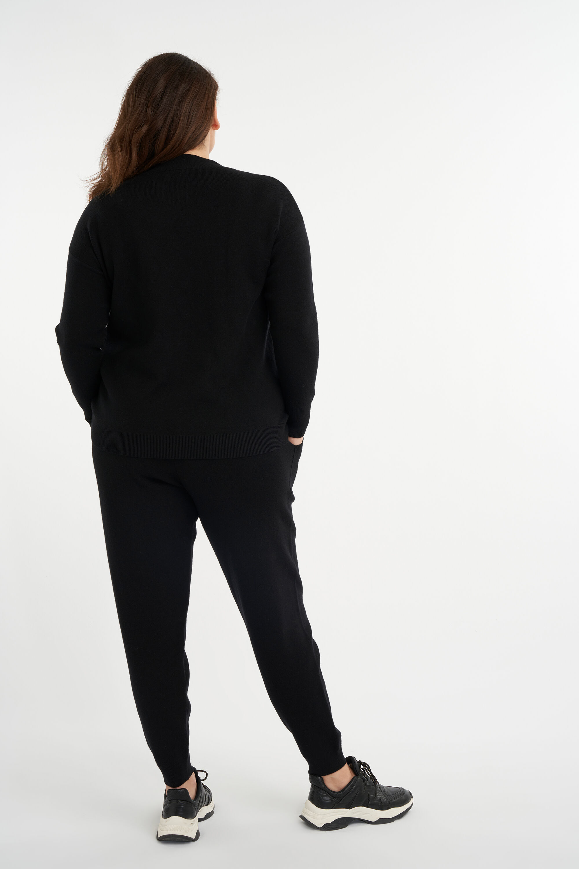 Fijngebreide lounge broek image number 3