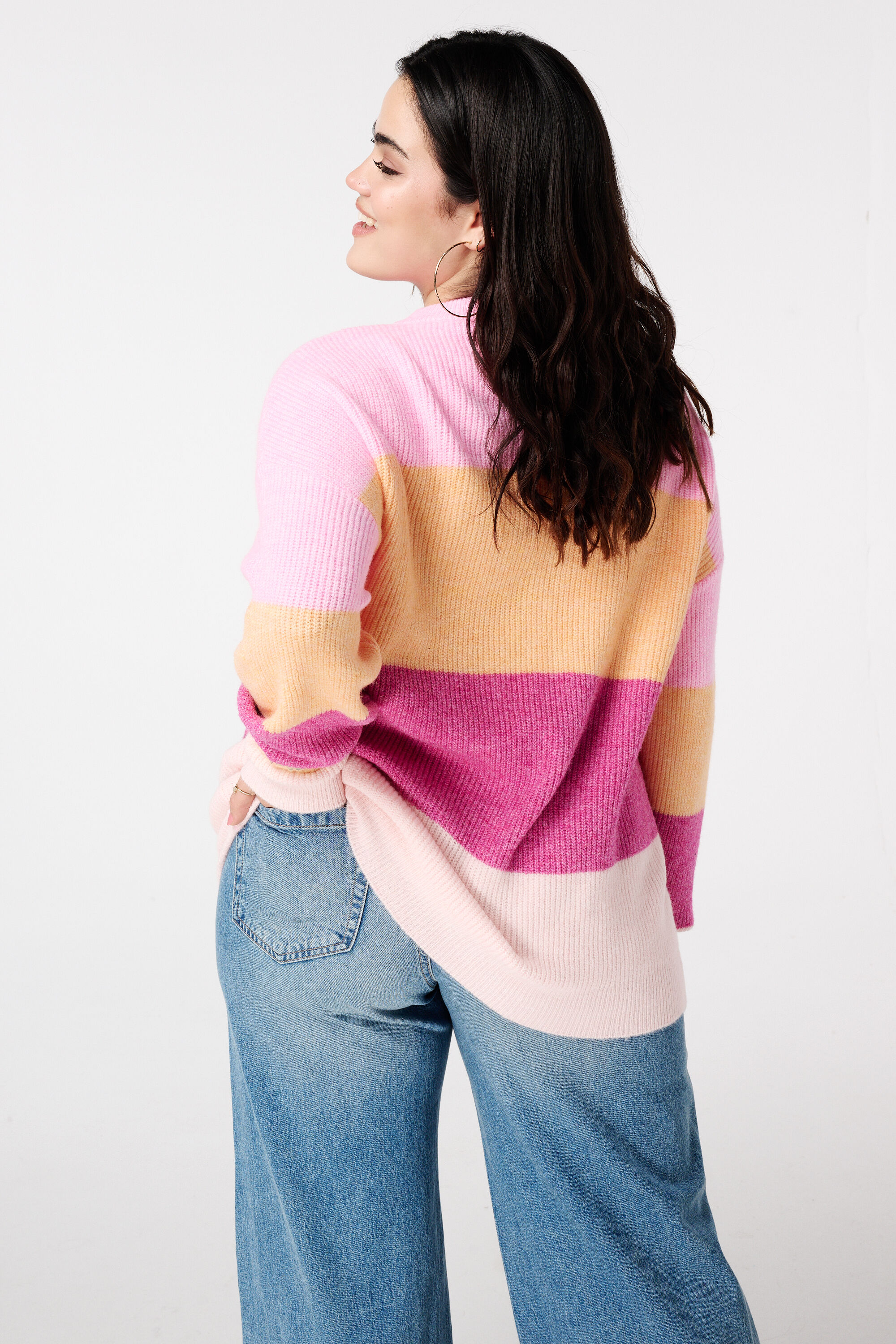 Pull en maille avec manches &eacute;vas&eacute;es image number 3