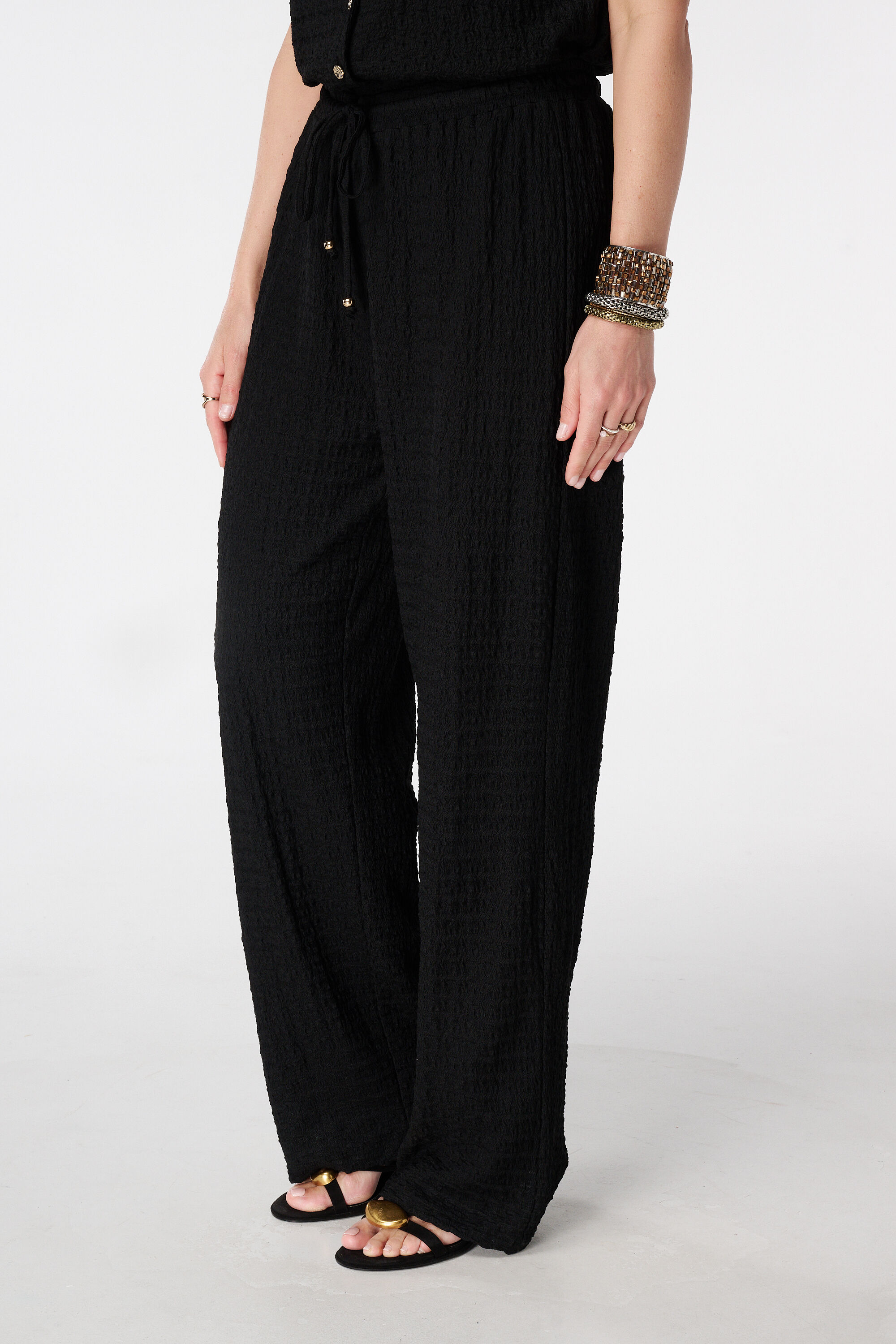 Broek met elastische taille image number 5