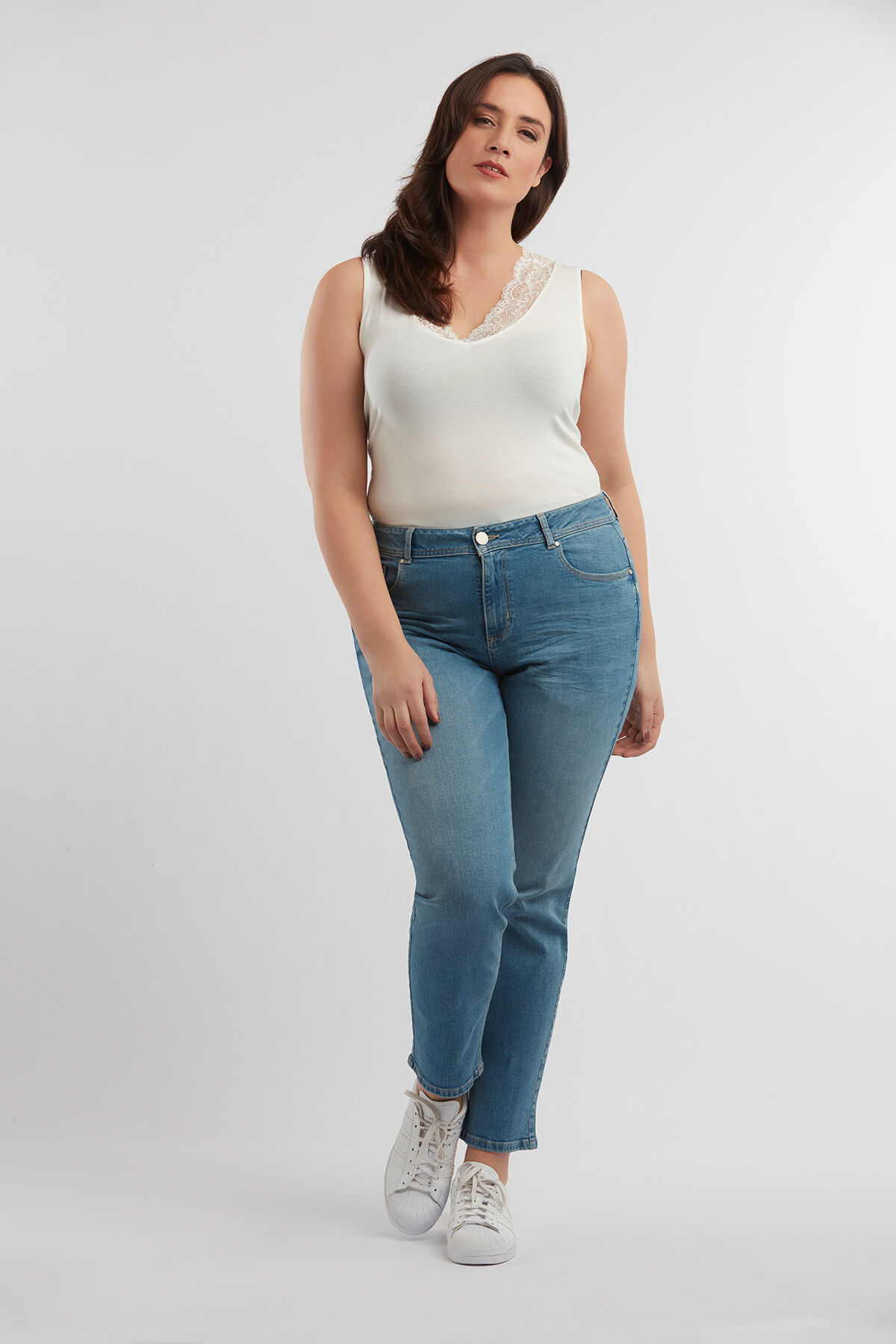Loose leg jeans ROSE image number 5