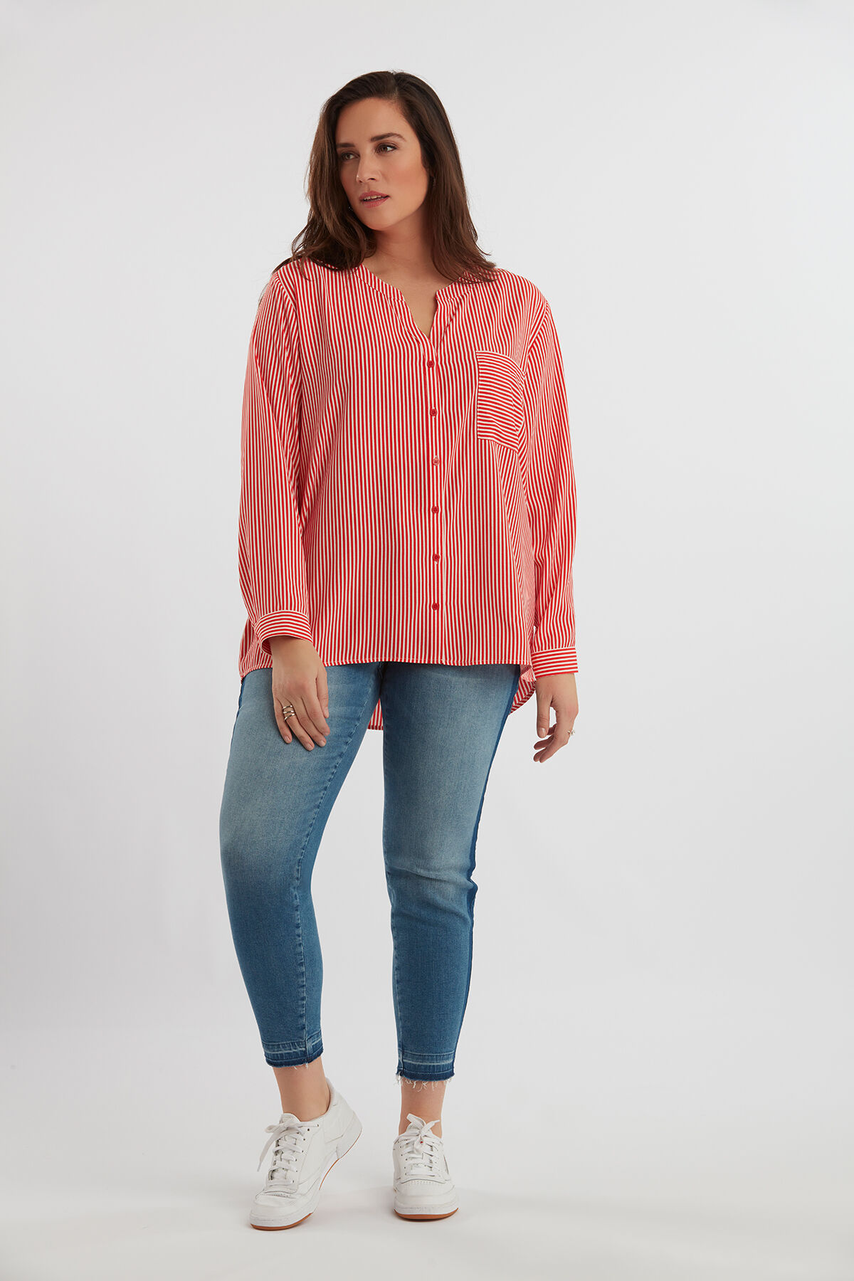 Gestreepte blouse image number 4