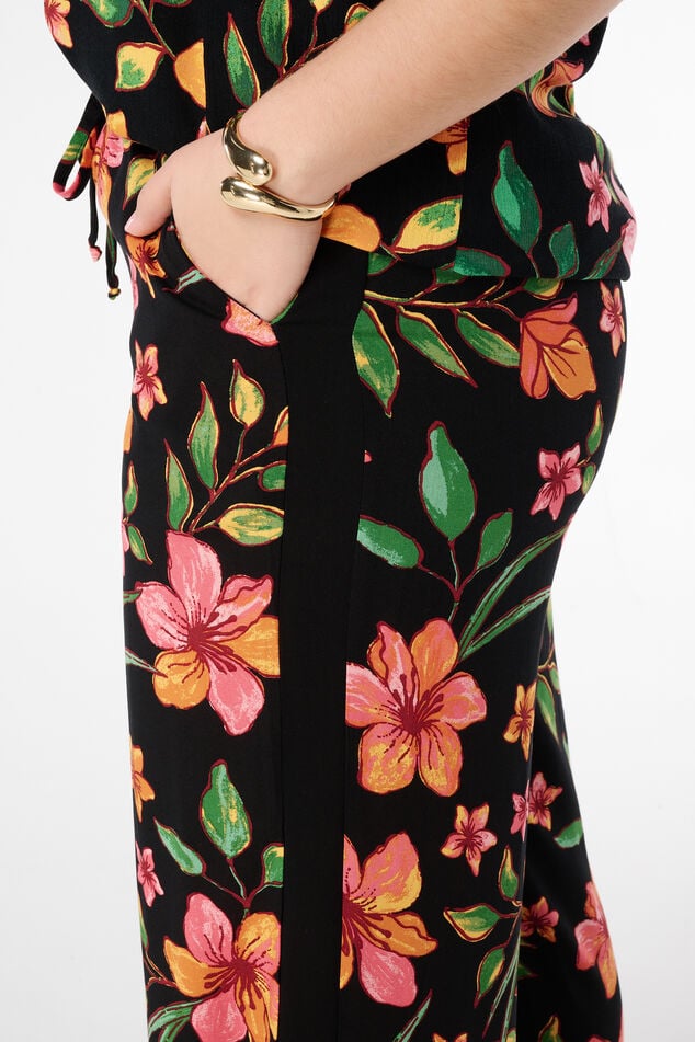 Pantalon à imprimé tropical image number 4