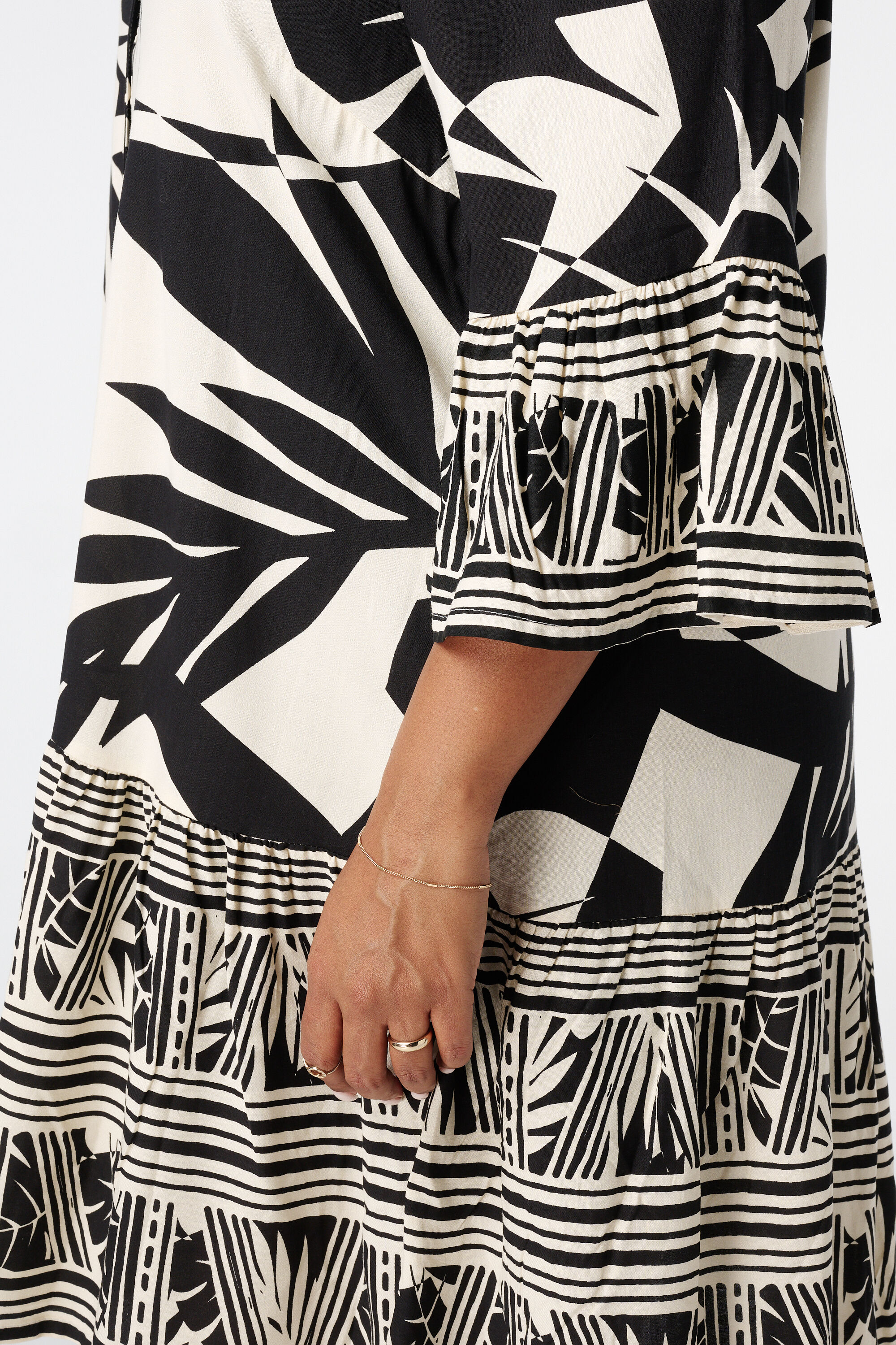 Luchtige jurk met print image number 4