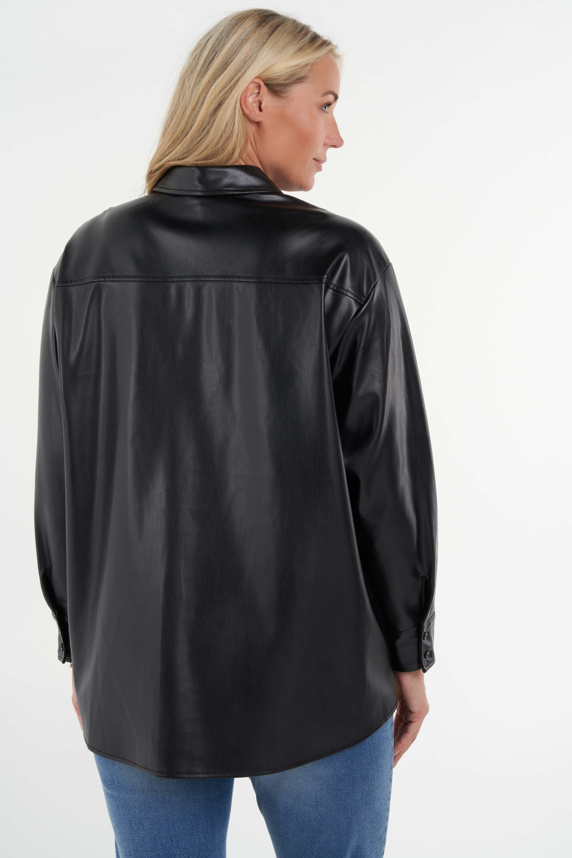 Chemisier en similicuir image number 3