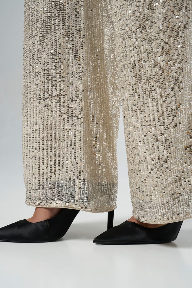Broek met pailletten image number 4