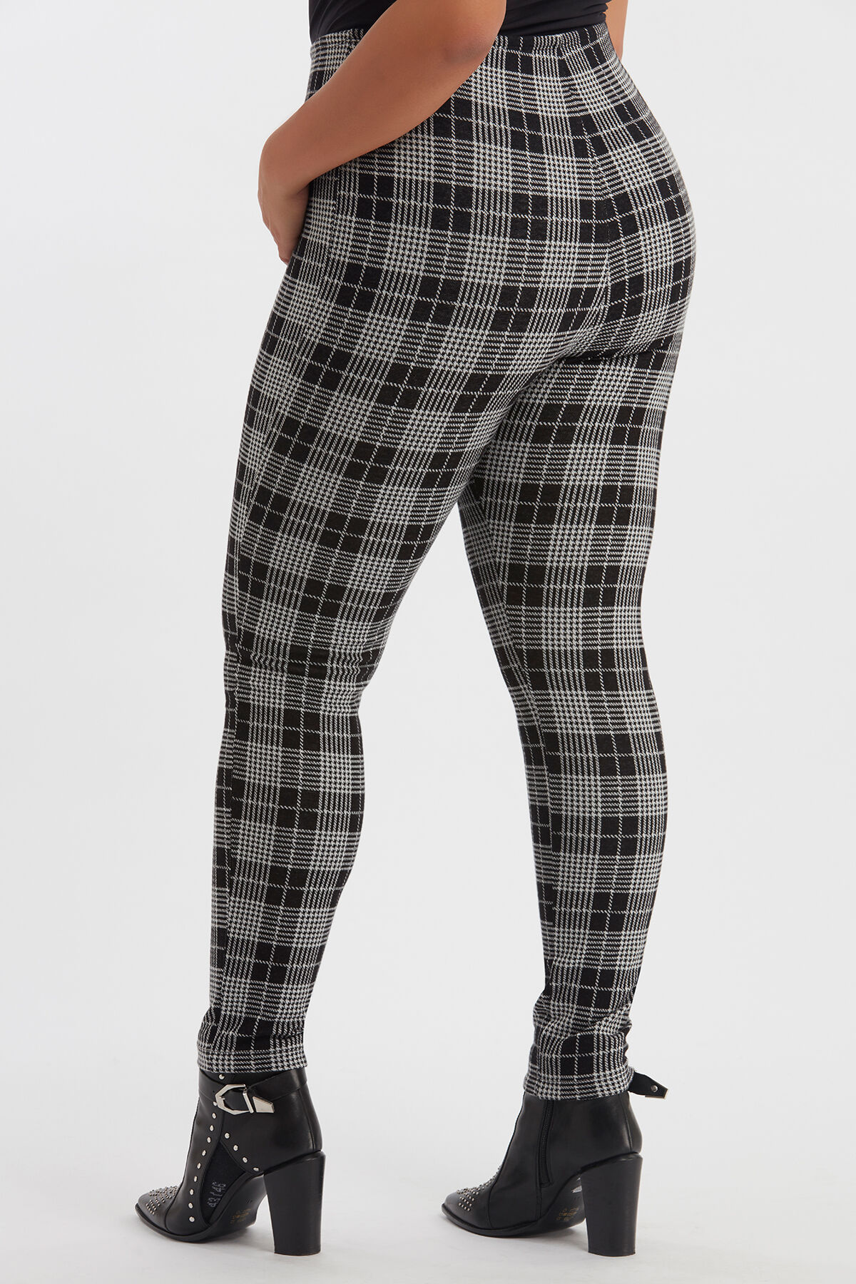 Legging met geruite print image number 3