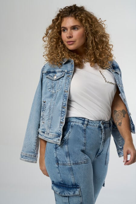 Denim jasje met stretch Denim jasje met stretch