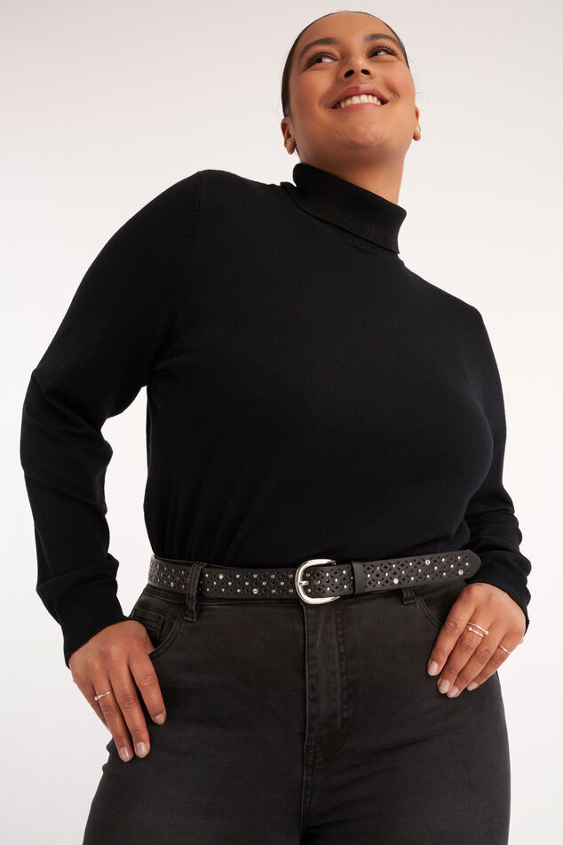 Riem met gaatjespatroon en studs image number 0