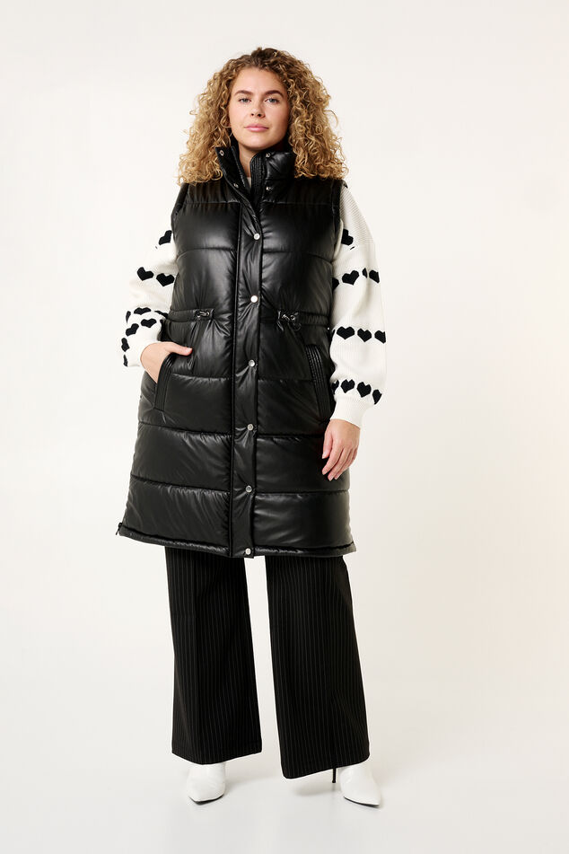 Veste sans manches en cuir vegan image number 5