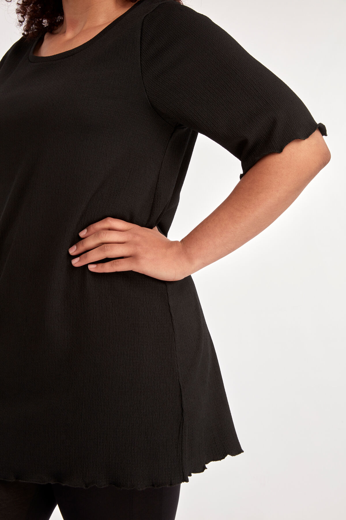 Effen stretch tuniek image number 4