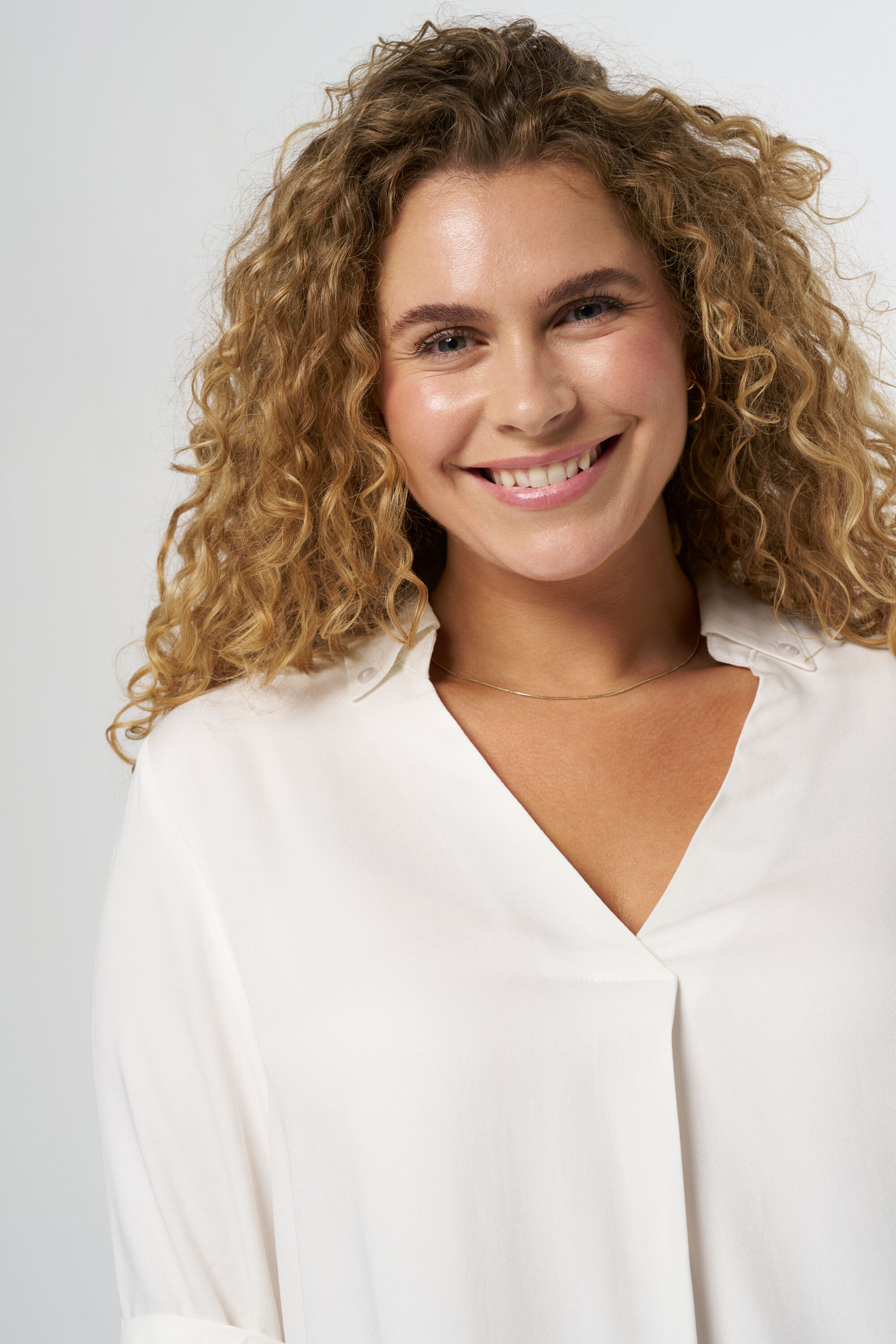 Blouse met v-hals image number 4