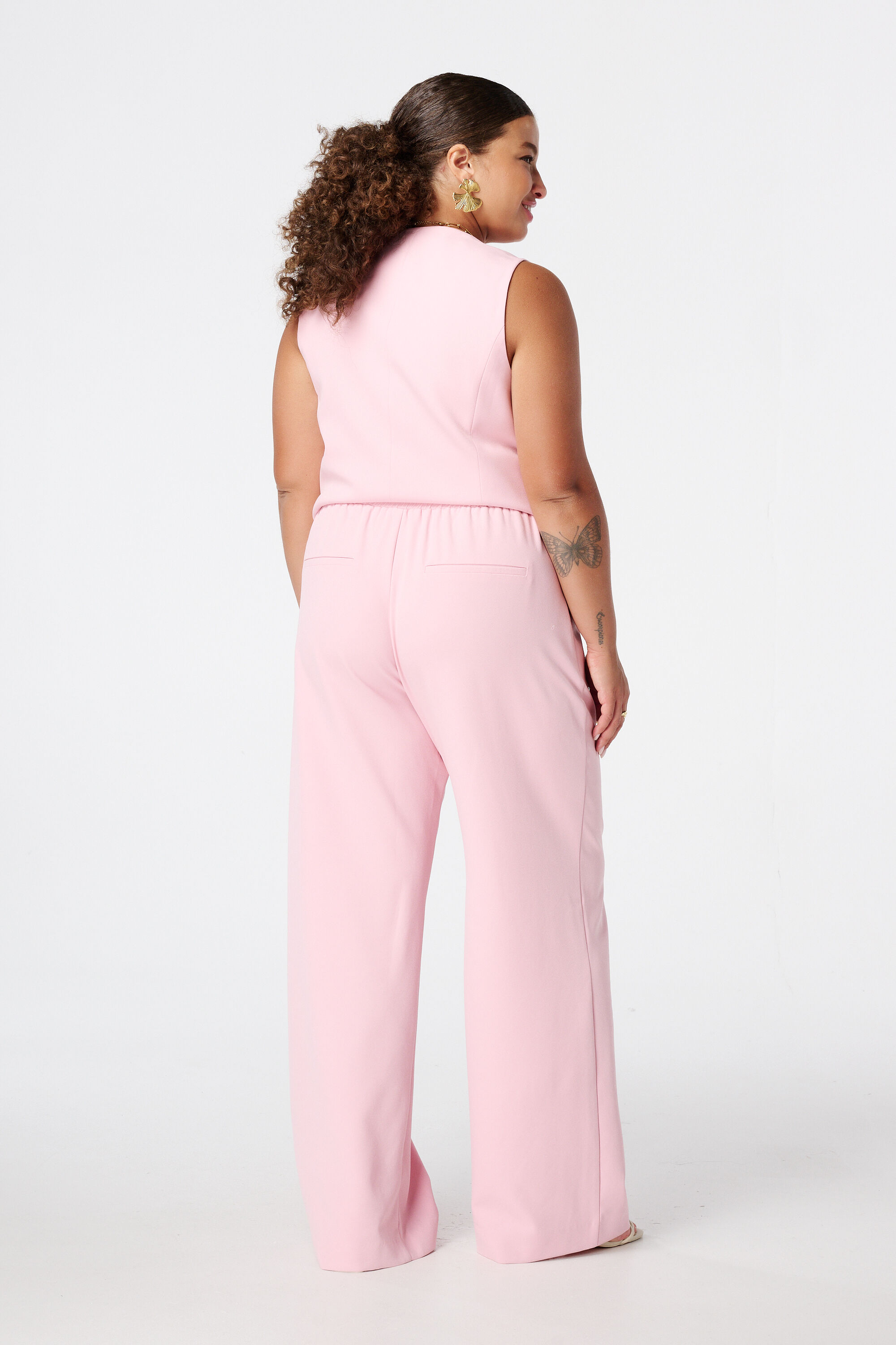 Pantalon met elastische taille image number 3