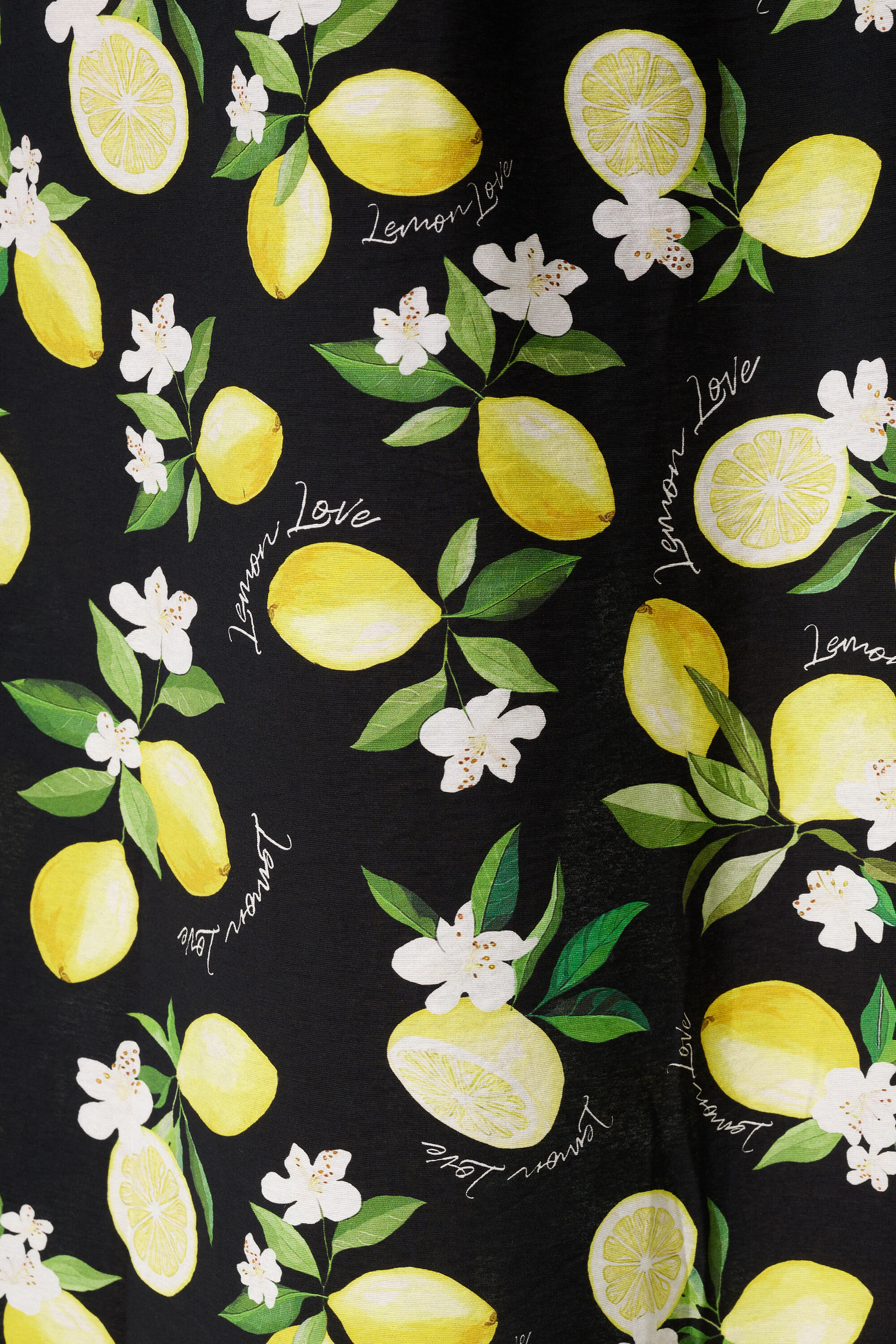 Maxi jurk met citroenprint image number 5