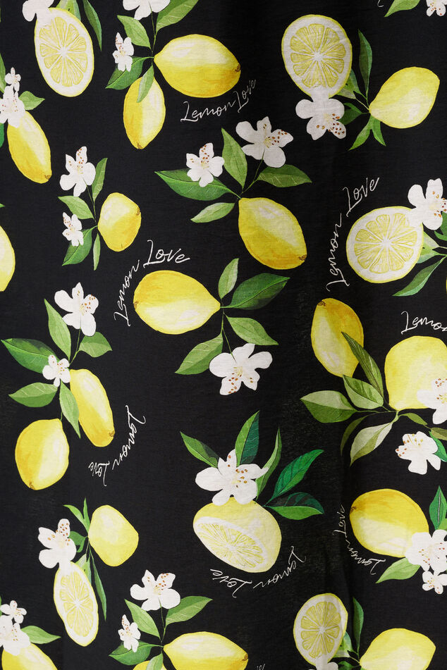 Robe longue à imprimé citron image number 5