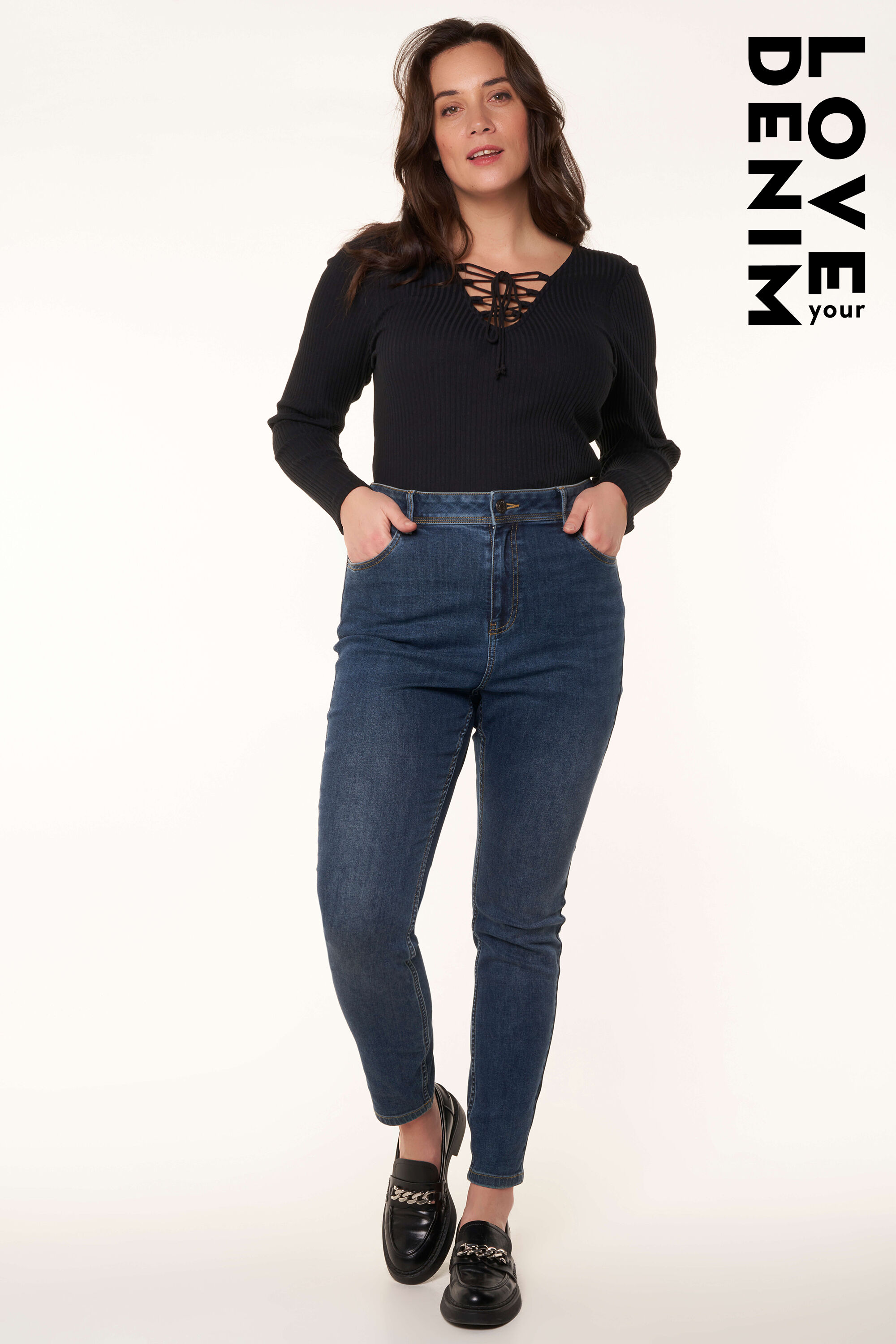 Jean taille clearance haute moulant