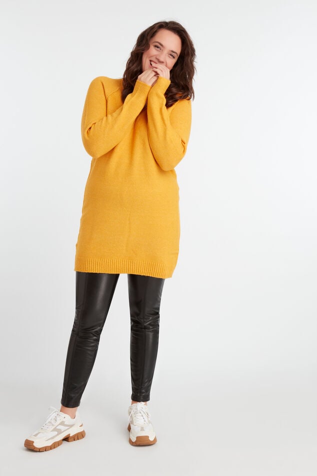 Robe pull avec col en V        image number 0