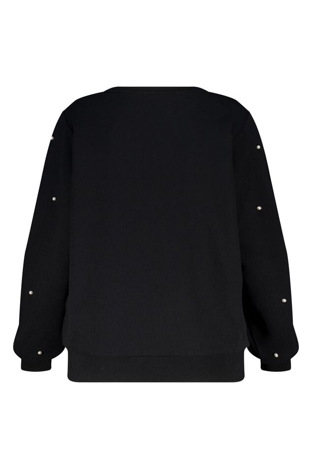 Pull femme KABETTY 💙 bleu manches perlées Pull femme KABETTY 💙 bleu manches perlées