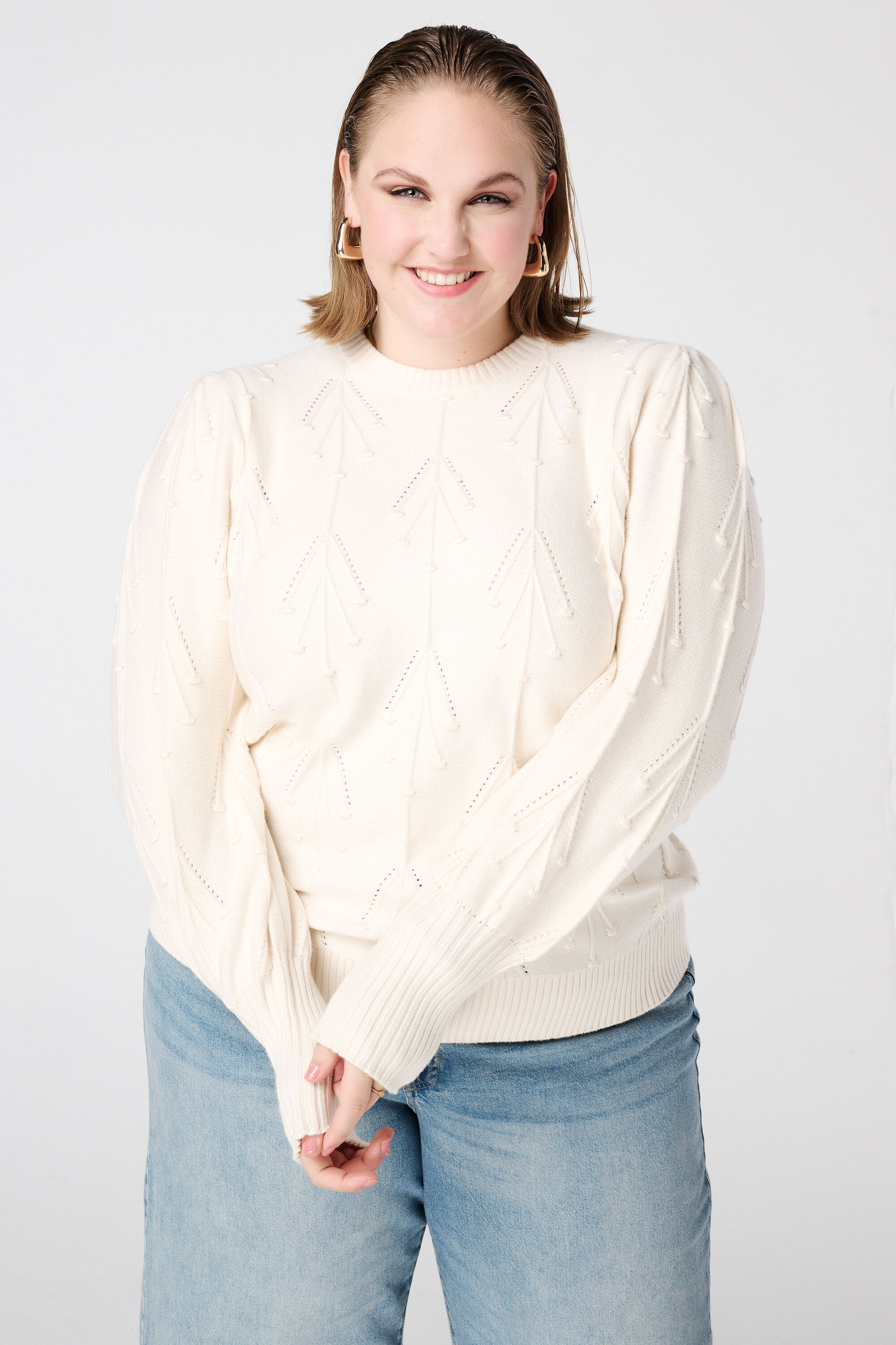 Pull en maille avec motif