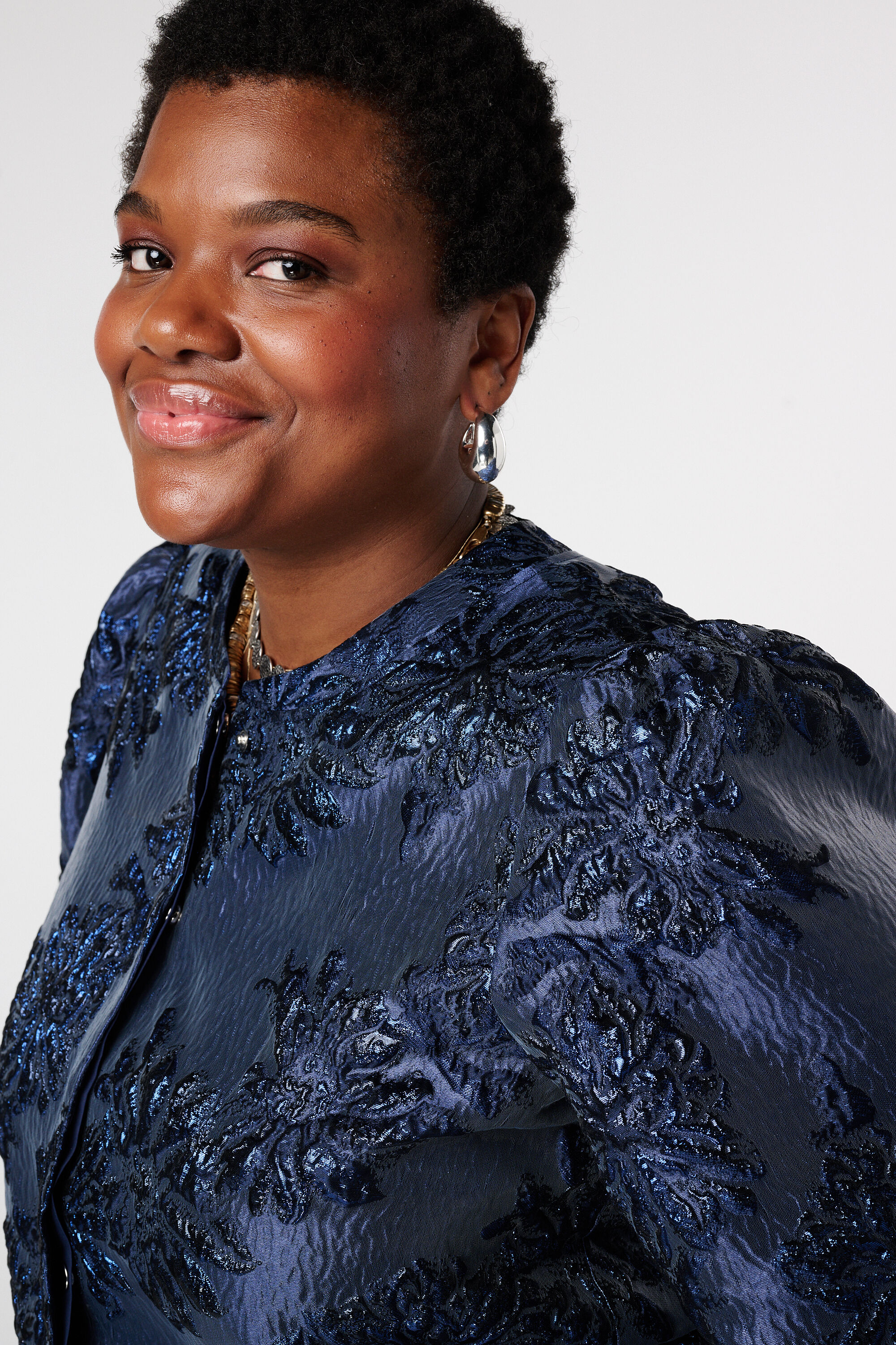 Jacquard bomber jacket image number 4